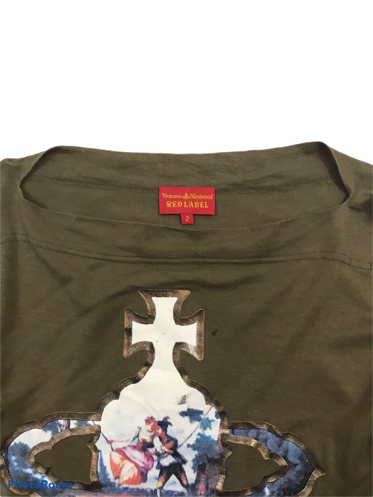 Head🔥 Vivienne Westwood Rare Designer Shirt Big Logo