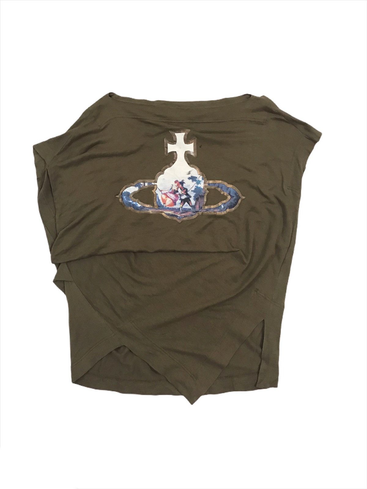 Head🔥 Vivienne Westwood Rare Designer Shirt Big Logo