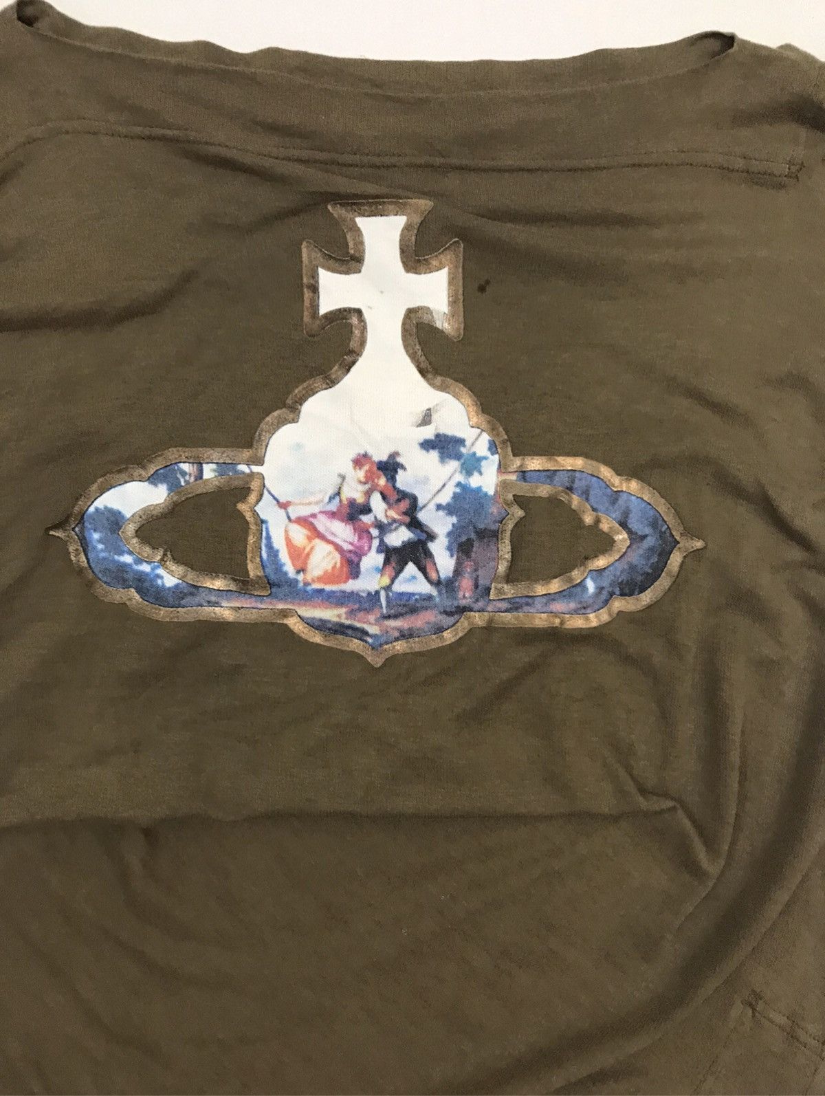 Head🔥 Vivienne Westwood Rare Designer Shirt Big Logo