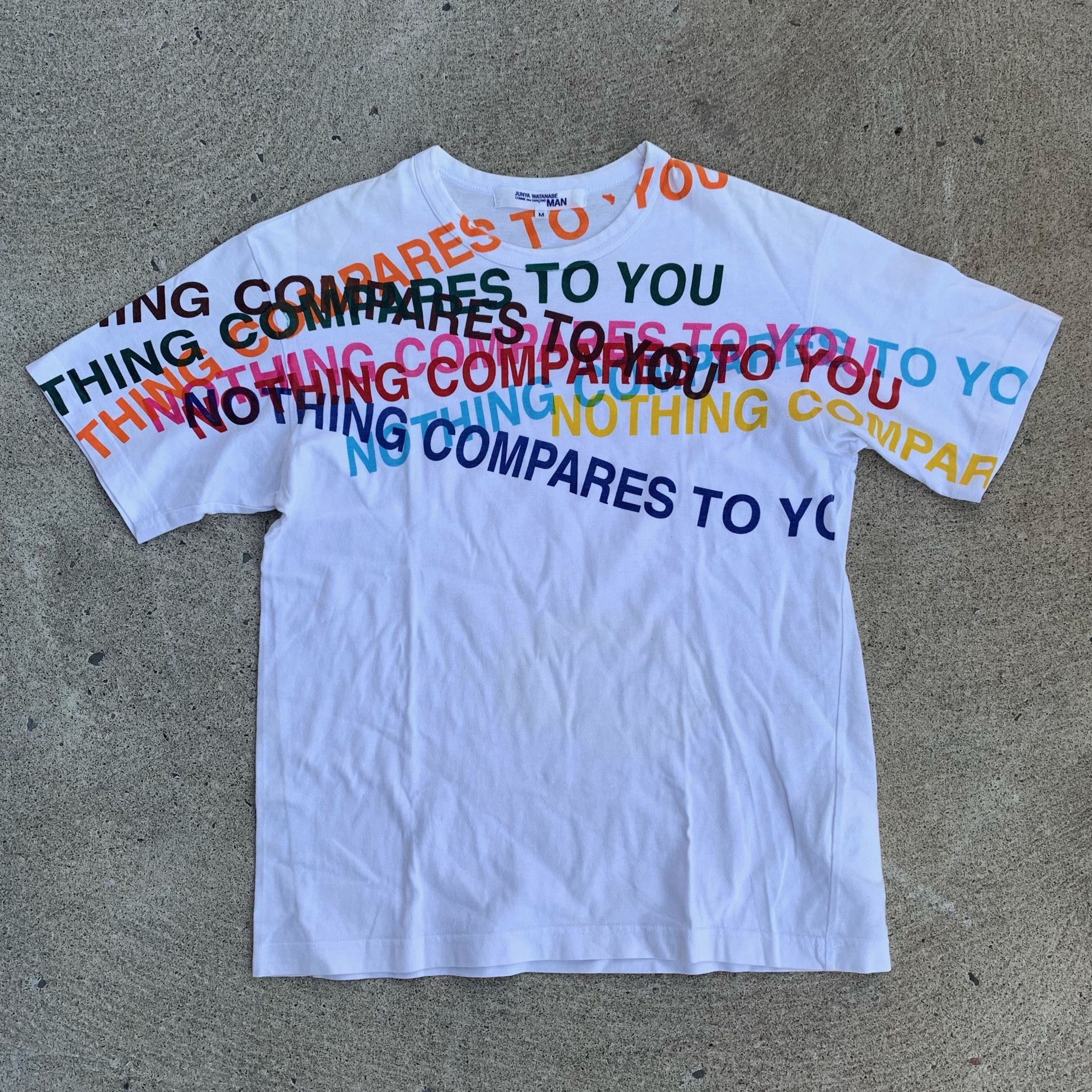 Junya Watanabe Nothing Compares To You Poem T Shirt