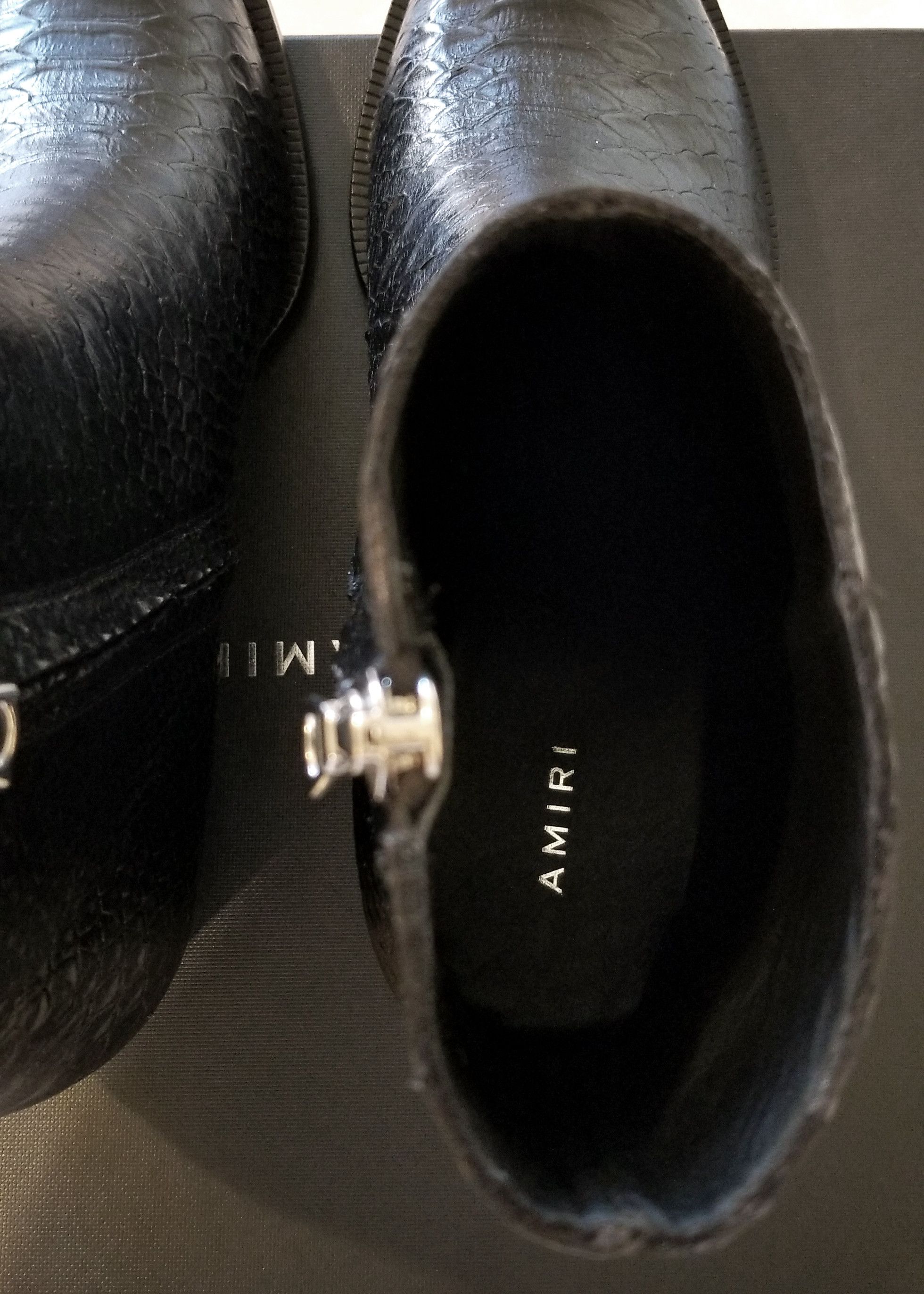 Amiri Black Snake Western Zip Boots Size US 11 / EU 44 - 8 Thumbnail