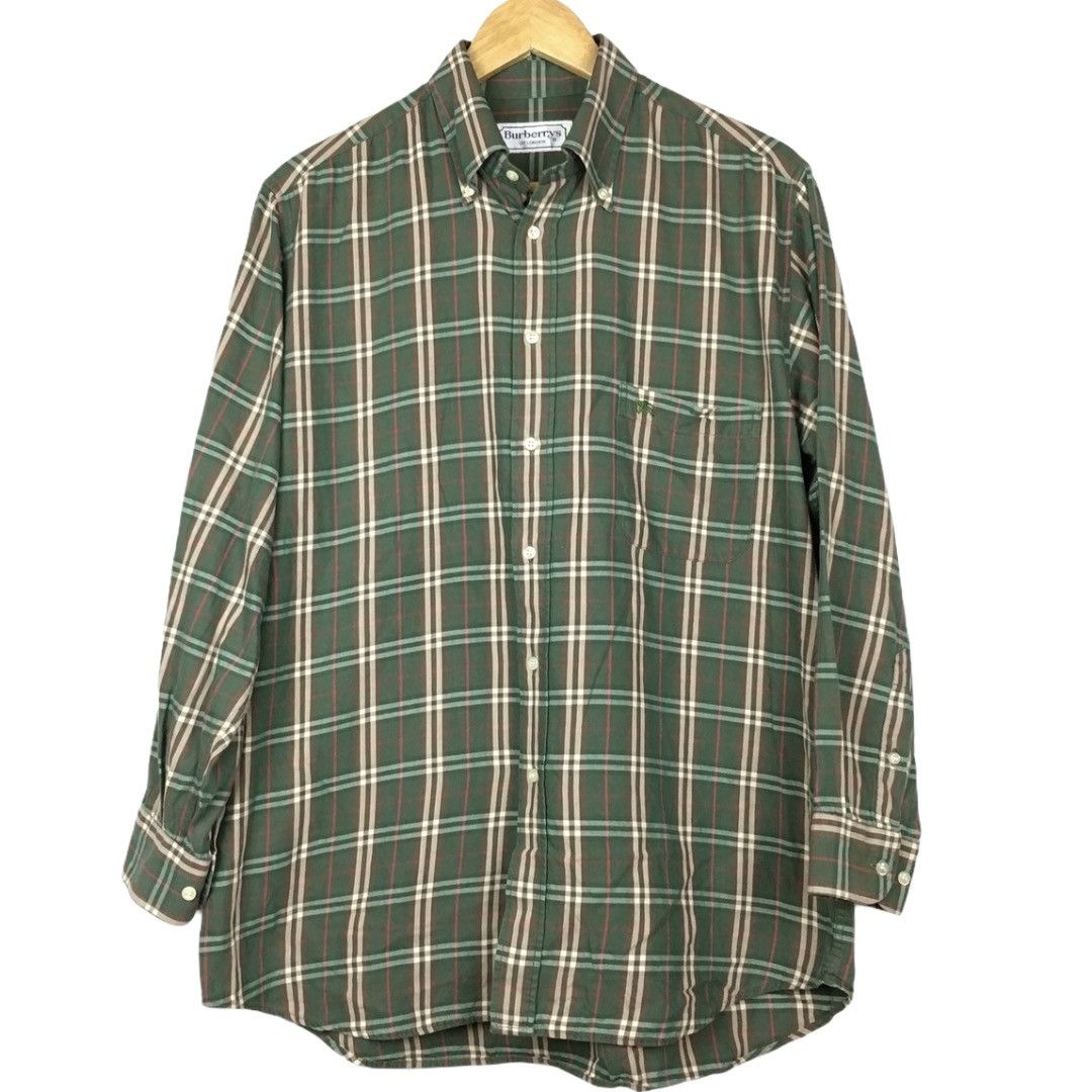 Burberry Vintage Burberry Nova Check Button Front Shirt Size US L / EU 52-54 / 3 - 1 Thumbnail