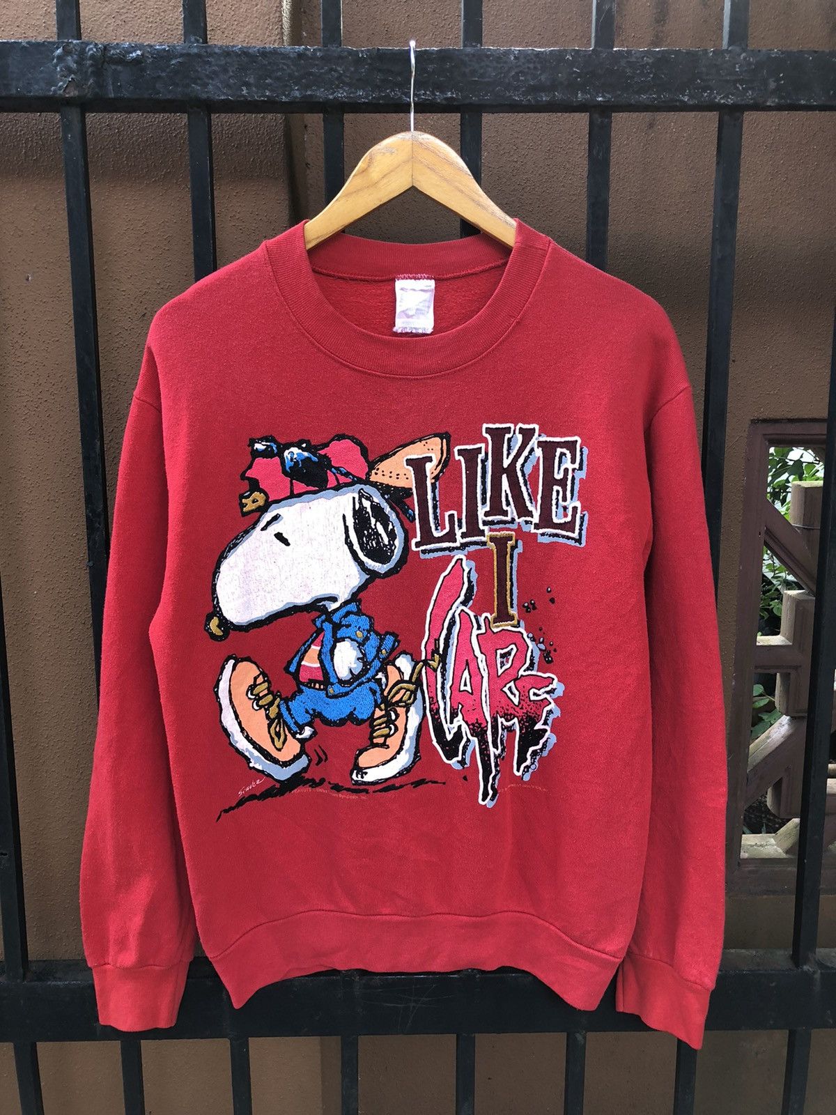 Fruit Of The Loom Rare vintage Peanuts Snoopy Sweatshirt Size US M / EU 48-50 / 2 - 1 Thumbnail