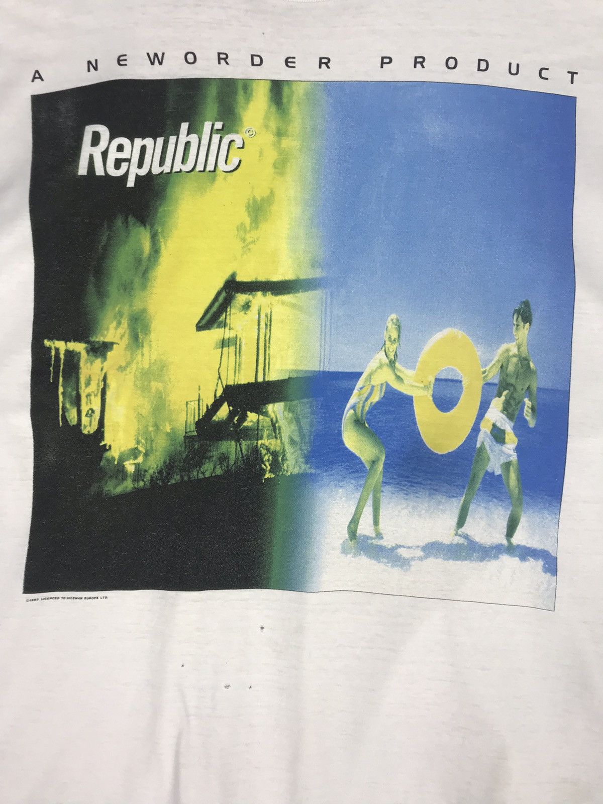 Band Tees vintage 1993 new order republic joy division t-shirts Size US XL / EU 56 / 4 - 3 Thumbnail