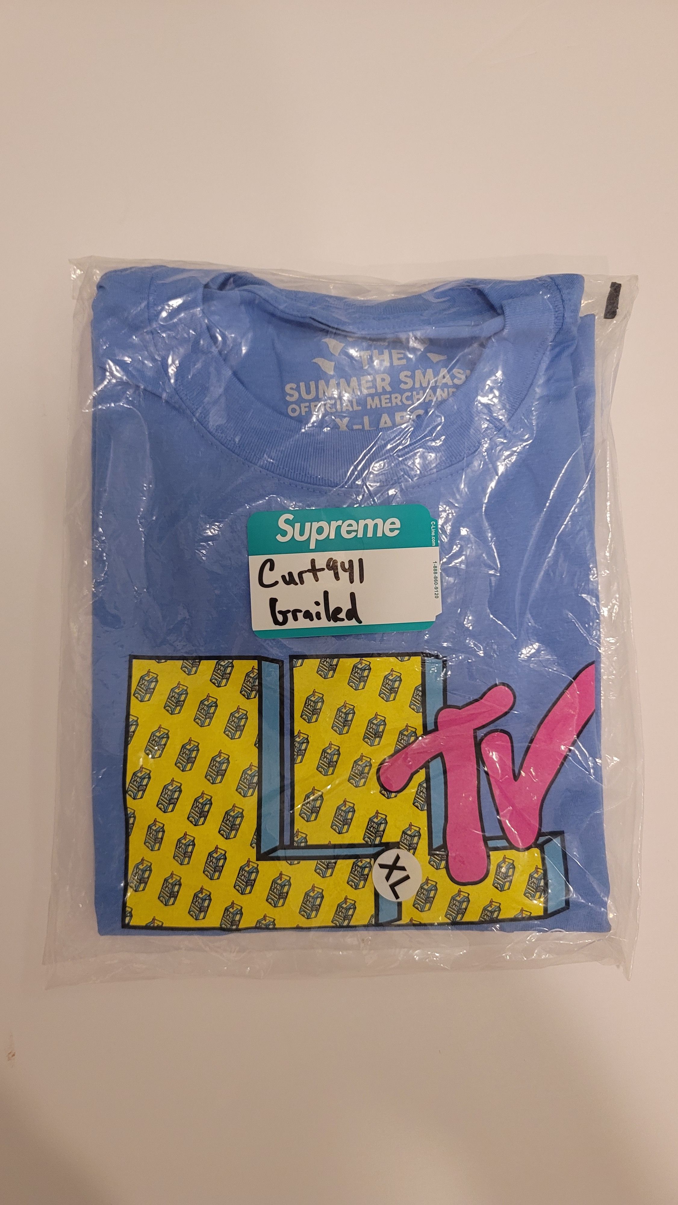 Supreme Supreme Umbro Zip Up Sweater - Light Blue - XXL - DS | Grailed