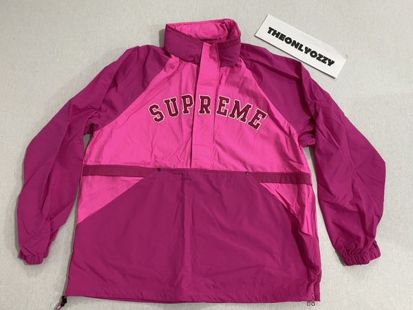 Supreme Supreme Court Half Zip Pullover Magenta Pink (XL) | Grailed