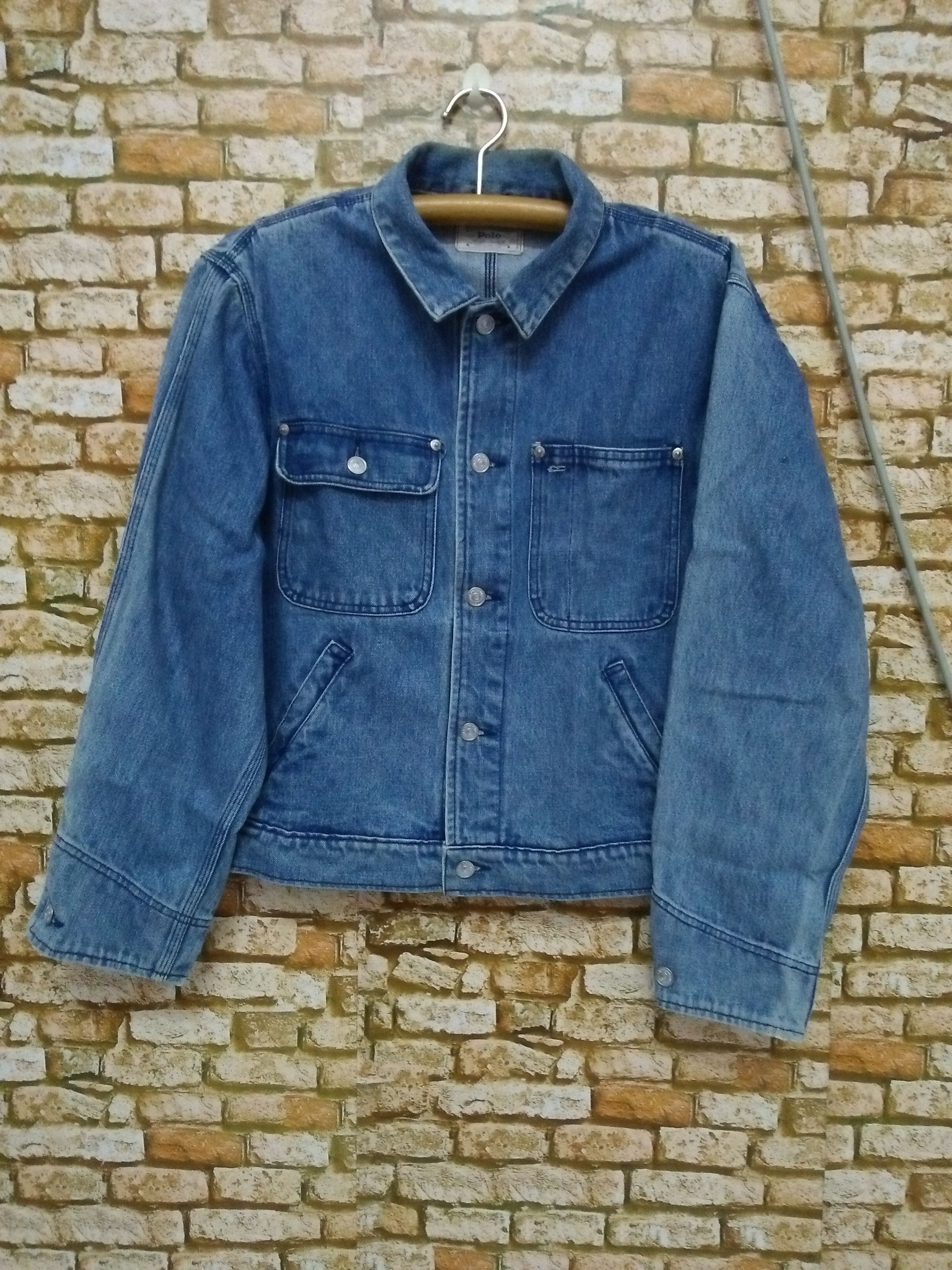 Polo Ralph Lauren 90s POLO RALPH LAUREN SPORTSMAN DENIM JACKET (B119) Size US M / EU 48-50 / 2 - 1 Thumbnail