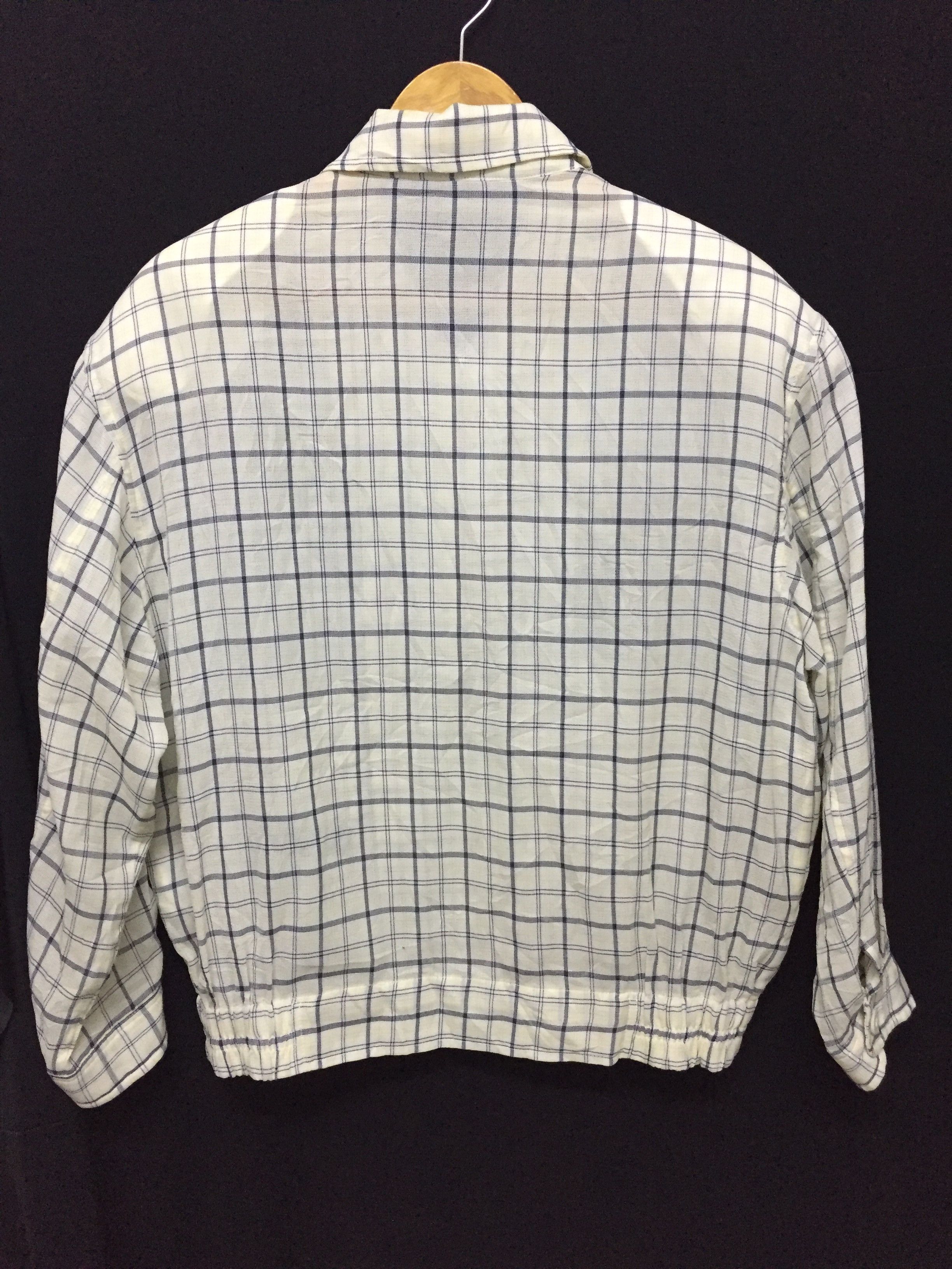 Yves Saint Laurent 90's YSL light check linen jacket Size US M / EU 48-50 / 2 - 10 Thumbnail