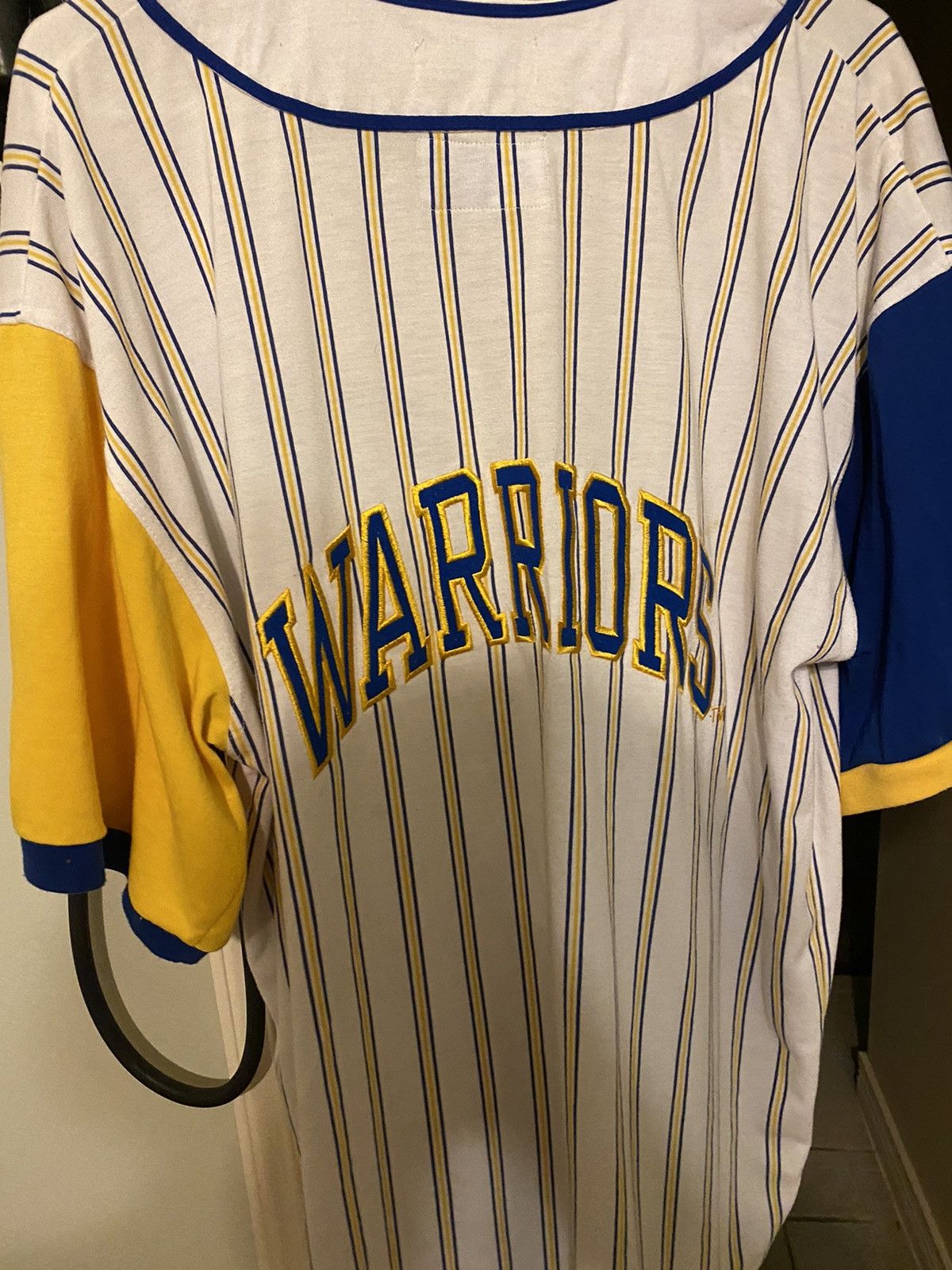 Starter × Vintage Starter Golden State Warriors Pinstripe Baseball Jersey Size US XL / EU 56 / 4 - 2 Thumbnail