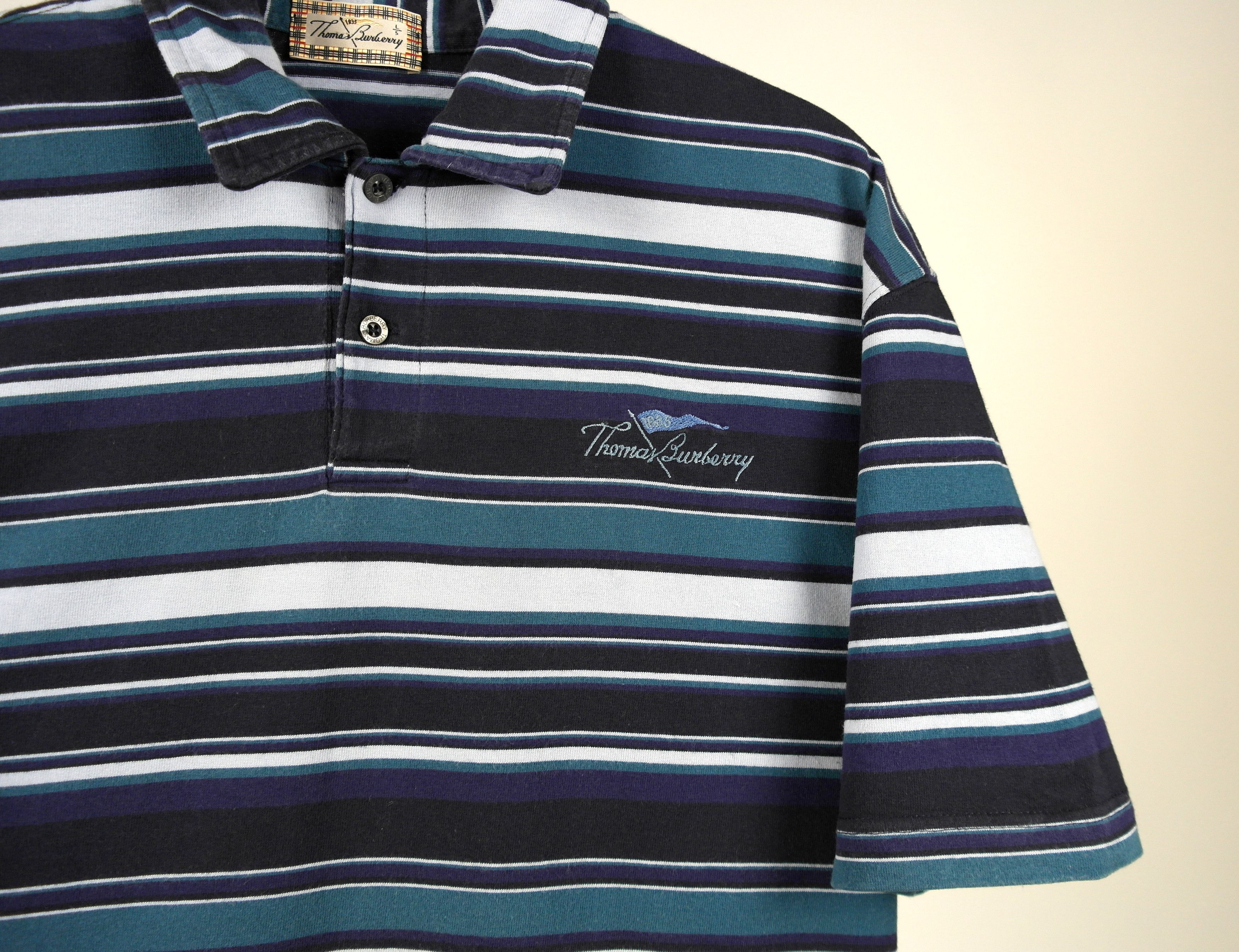Burberry × Vintage Thomas Burberry Vintage polo Size US L / EU 52-54 / 3 - 4 Thumbnail