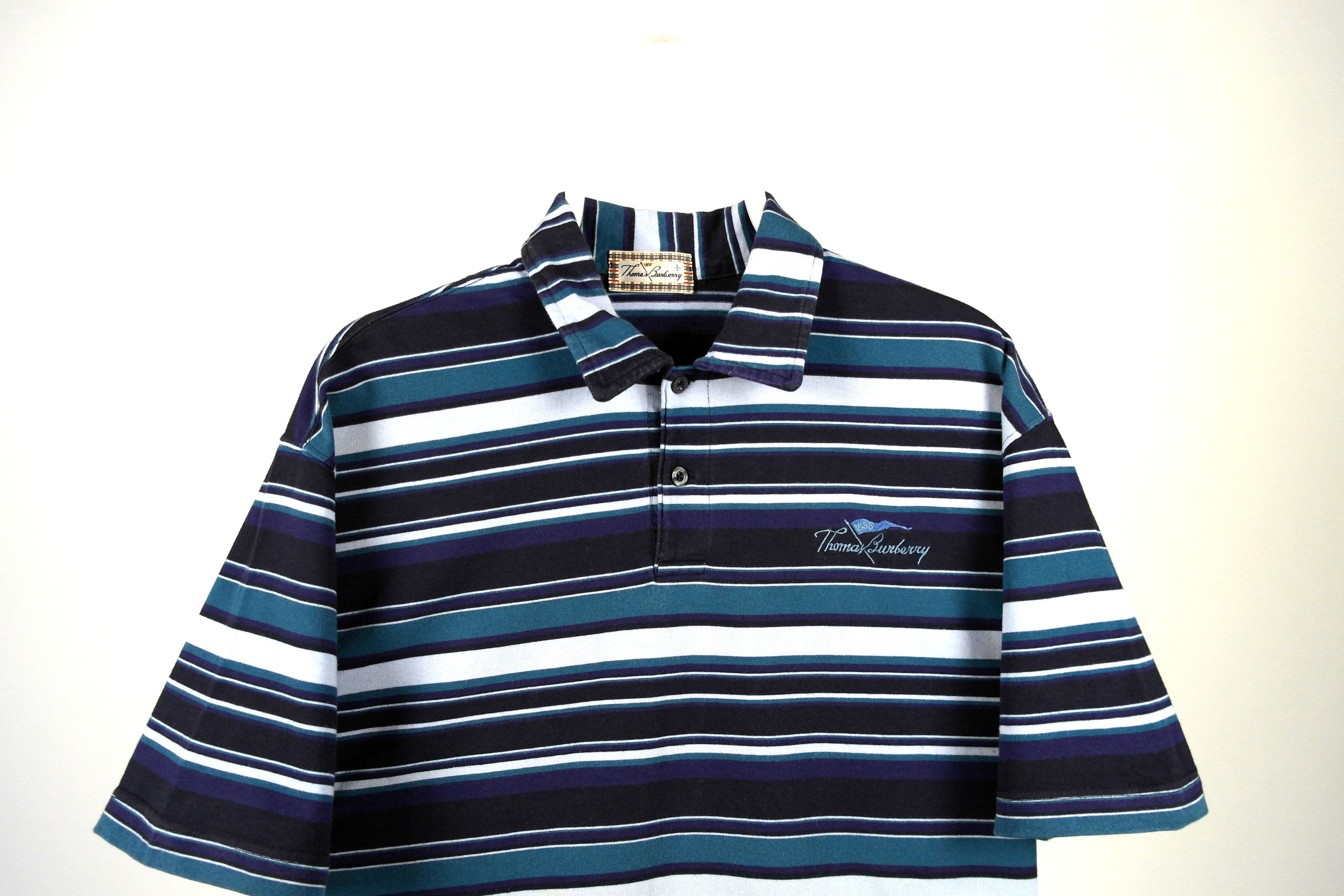 Burberry × Vintage Thomas Burberry Vintage polo Size US L / EU 52-54 / 3 - 2 Thumbnail