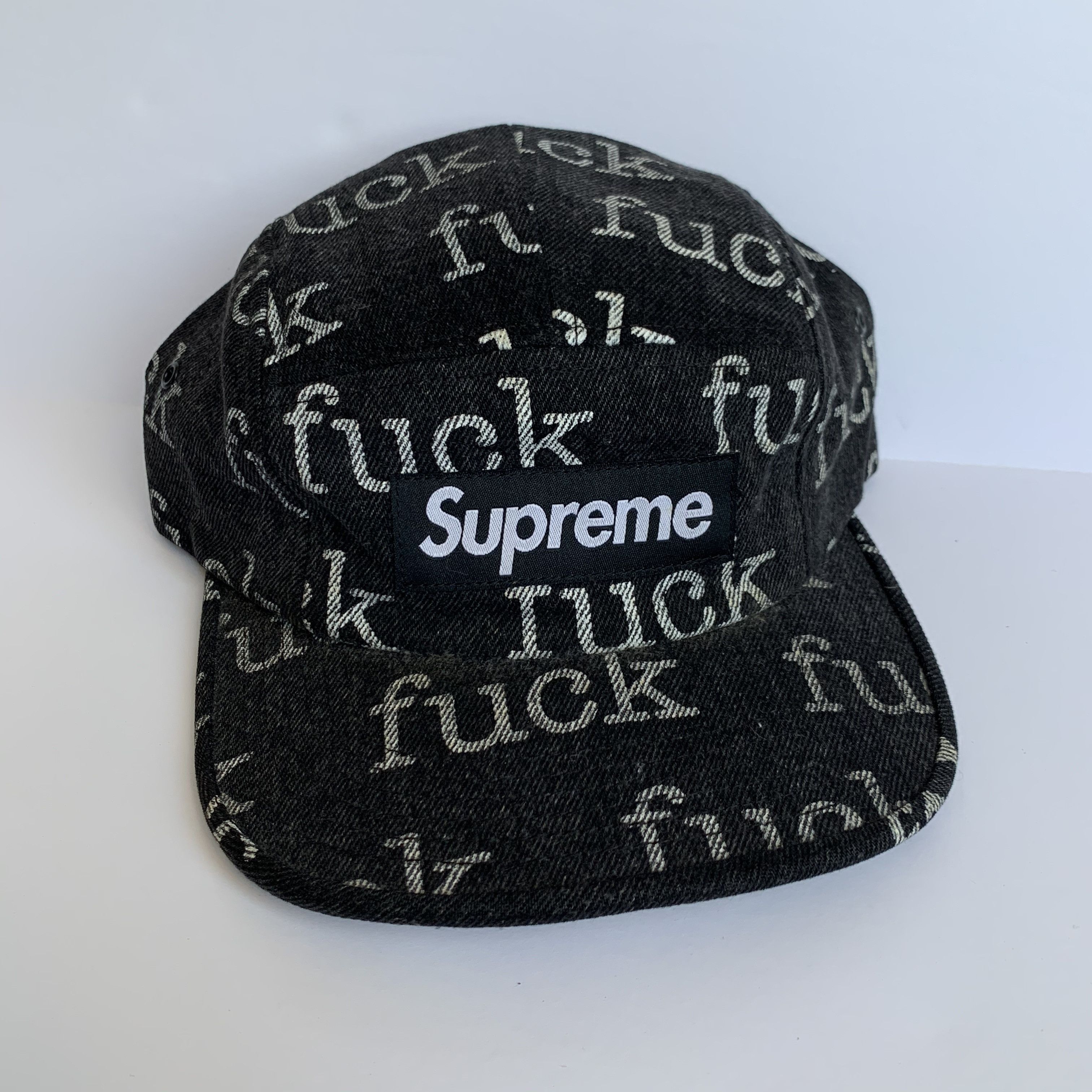 帽子 Supreme 13SS Fuck Denim Camp Cap Supreme Fuck Denim Camp Cap released S/S 2013 thick quality