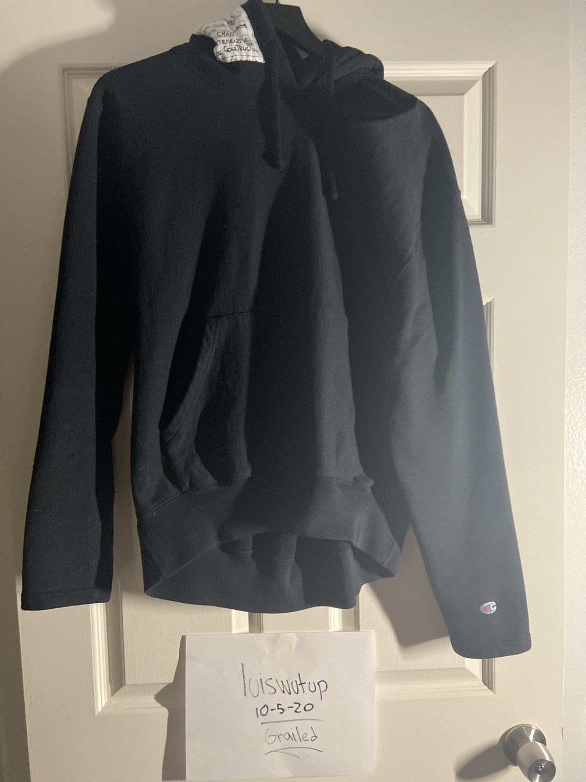 Vetements open shoulder hoodie sales
