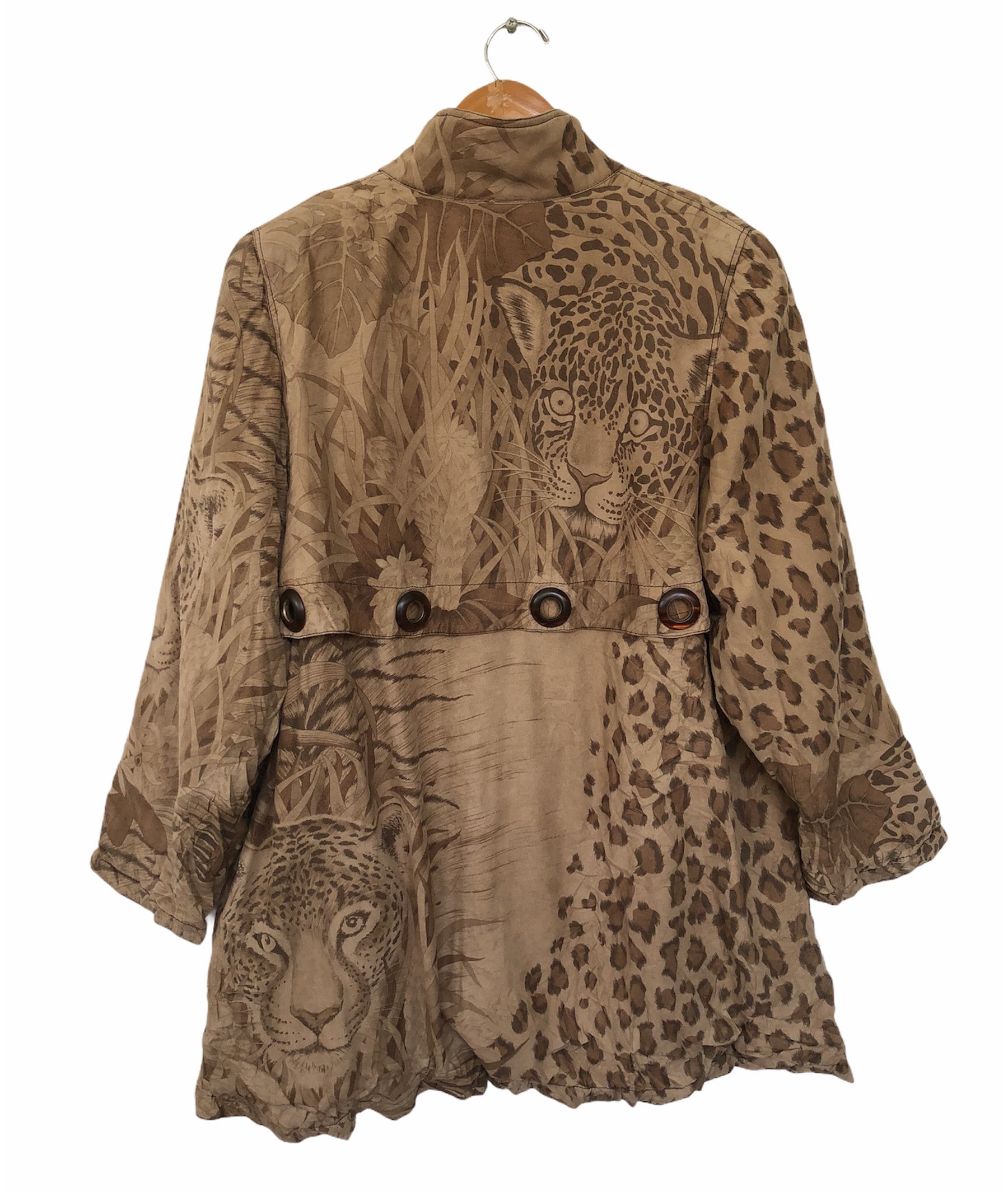 Designer × Japanese Brand × Vintage VINTAGE LA MODA GOJI LEOPARD FULLPRINT JACKET Size US XL / EU 56 / 4 - 2 Thumbnail