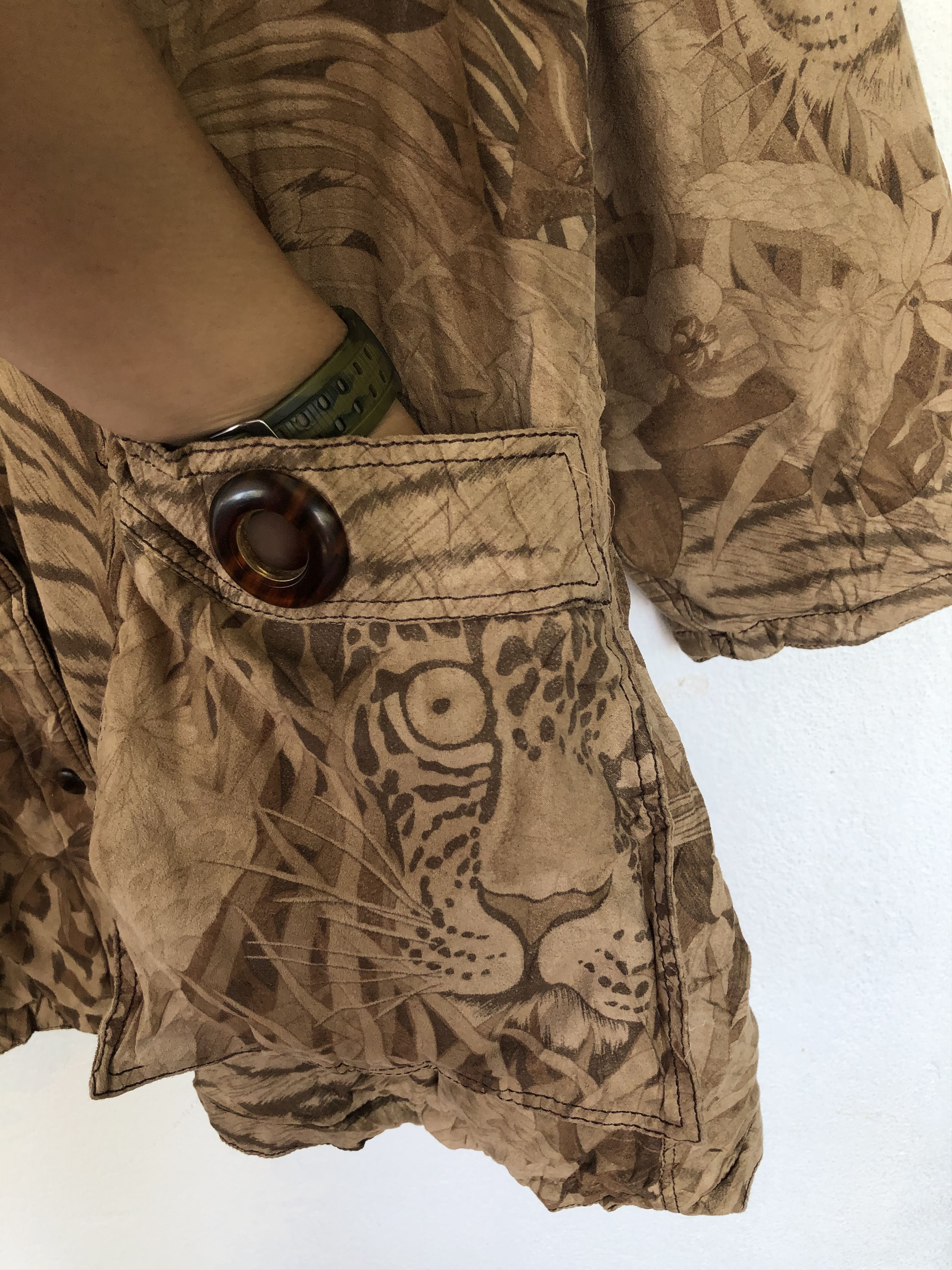 Designer × Japanese Brand × Vintage VINTAGE LA MODA GOJI LEOPARD FULLPRINT JACKET Size US XL / EU 56 / 4 - 4 Thumbnail