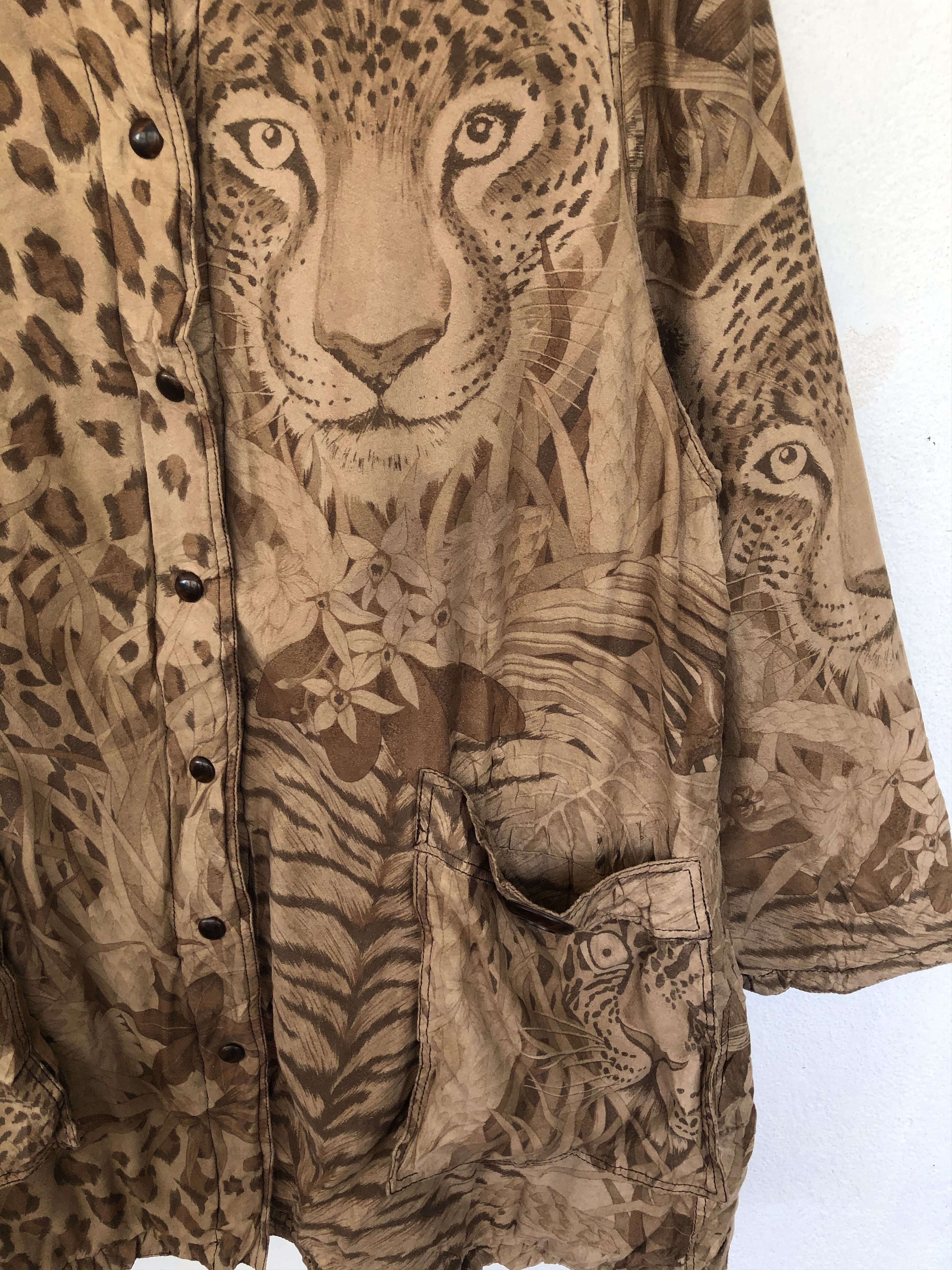 Designer × Japanese Brand × Vintage VINTAGE LA MODA GOJI LEOPARD FULLPRINT JACKET Size US XL / EU 56 / 4 - 3 Thumbnail