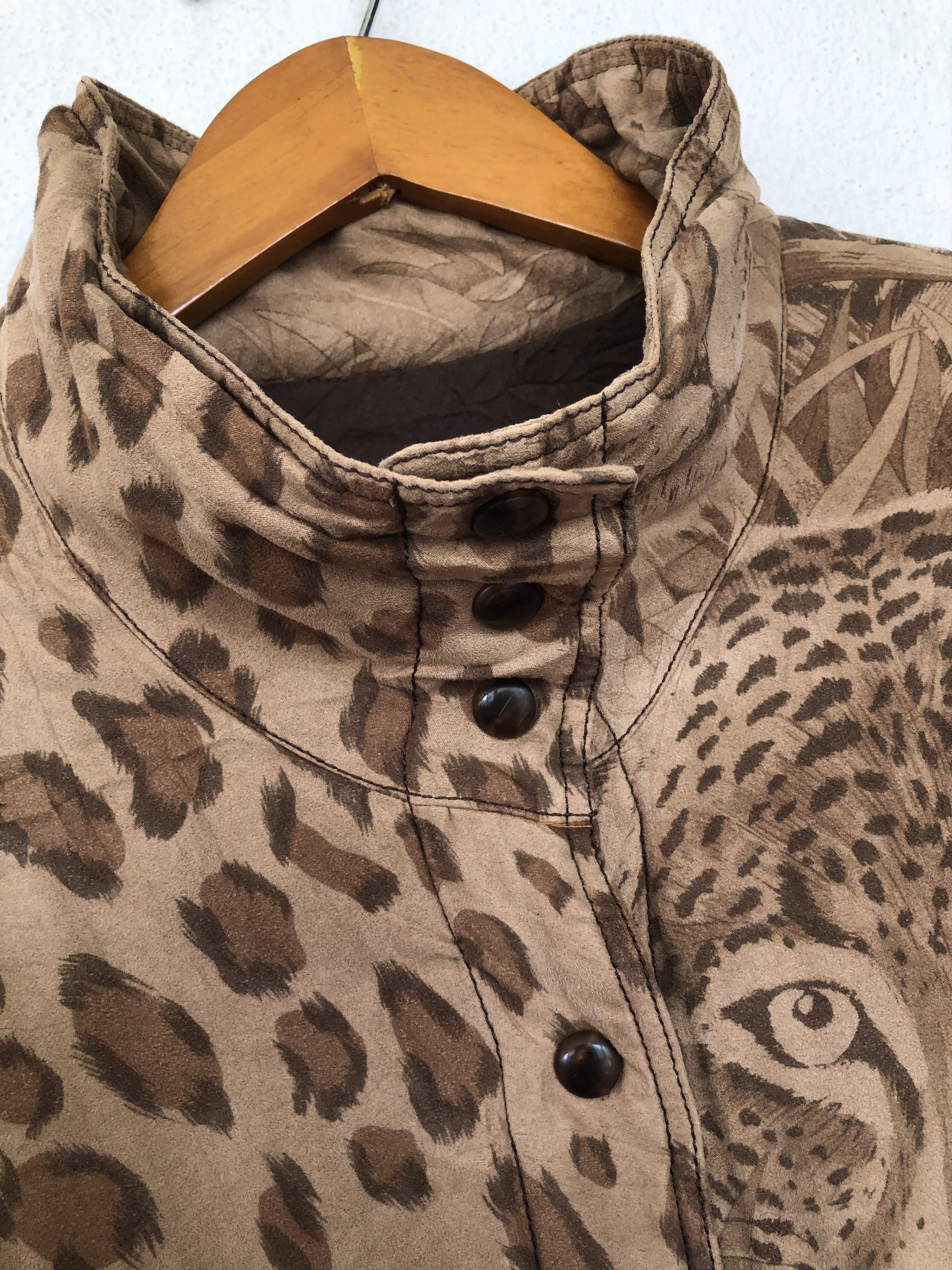 Designer × Japanese Brand × Vintage VINTAGE LA MODA GOJI LEOPARD FULLPRINT JACKET Size US XL / EU 56 / 4 - 7 Thumbnail