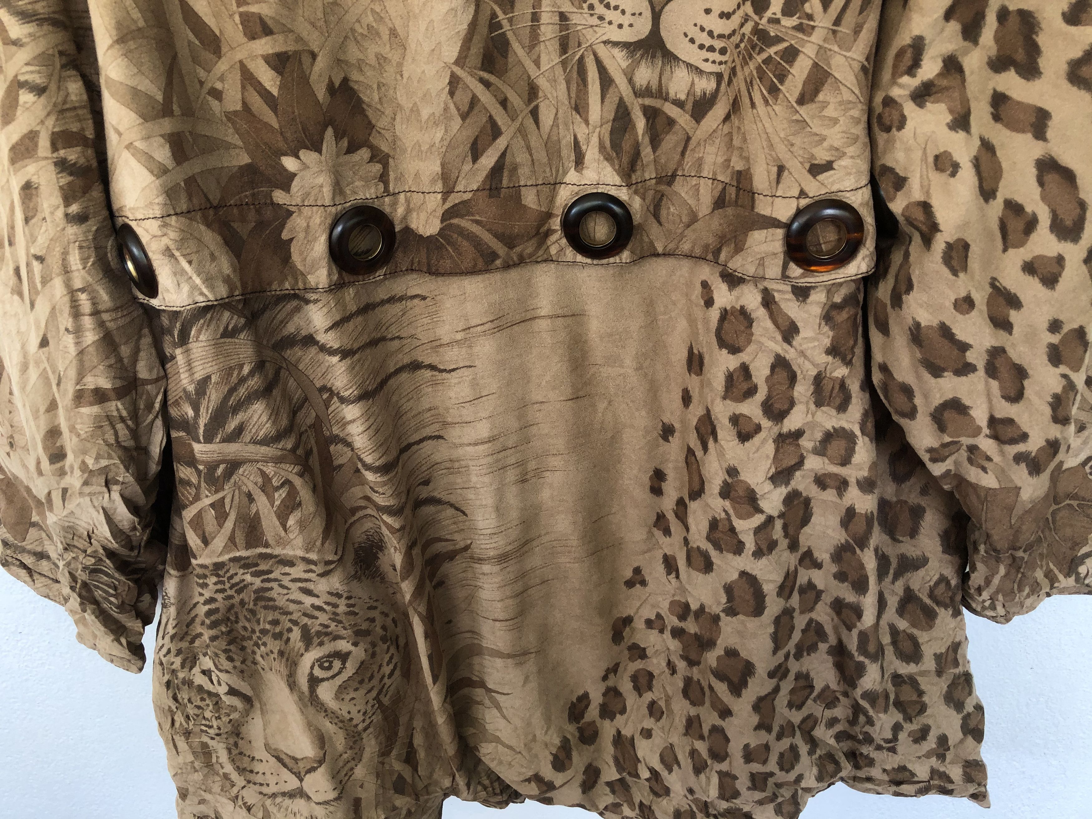 Designer × Japanese Brand × Vintage VINTAGE LA MODA GOJI LEOPARD FULLPRINT JACKET Size US XL / EU 56 / 4 - 10 Thumbnail