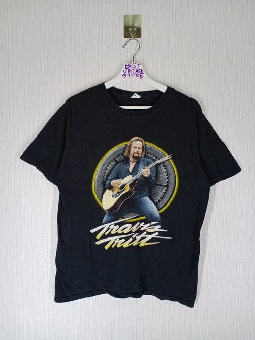 Band Tees × Vintage Rare Travis Tritt Live 2010 Tshirt Size US M / EU 48-50 / 2 - 1 Thumbnail