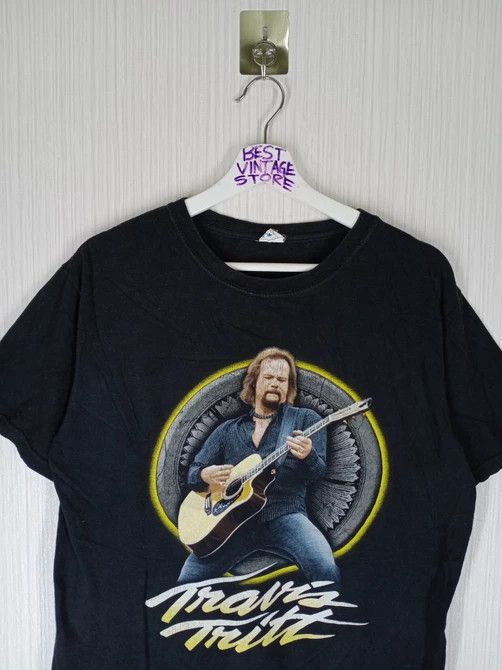Band Tees × Vintage Rare Travis Tritt Live 2010 Tshirt Size US M / EU 48-50 / 2 - 3 Thumbnail
