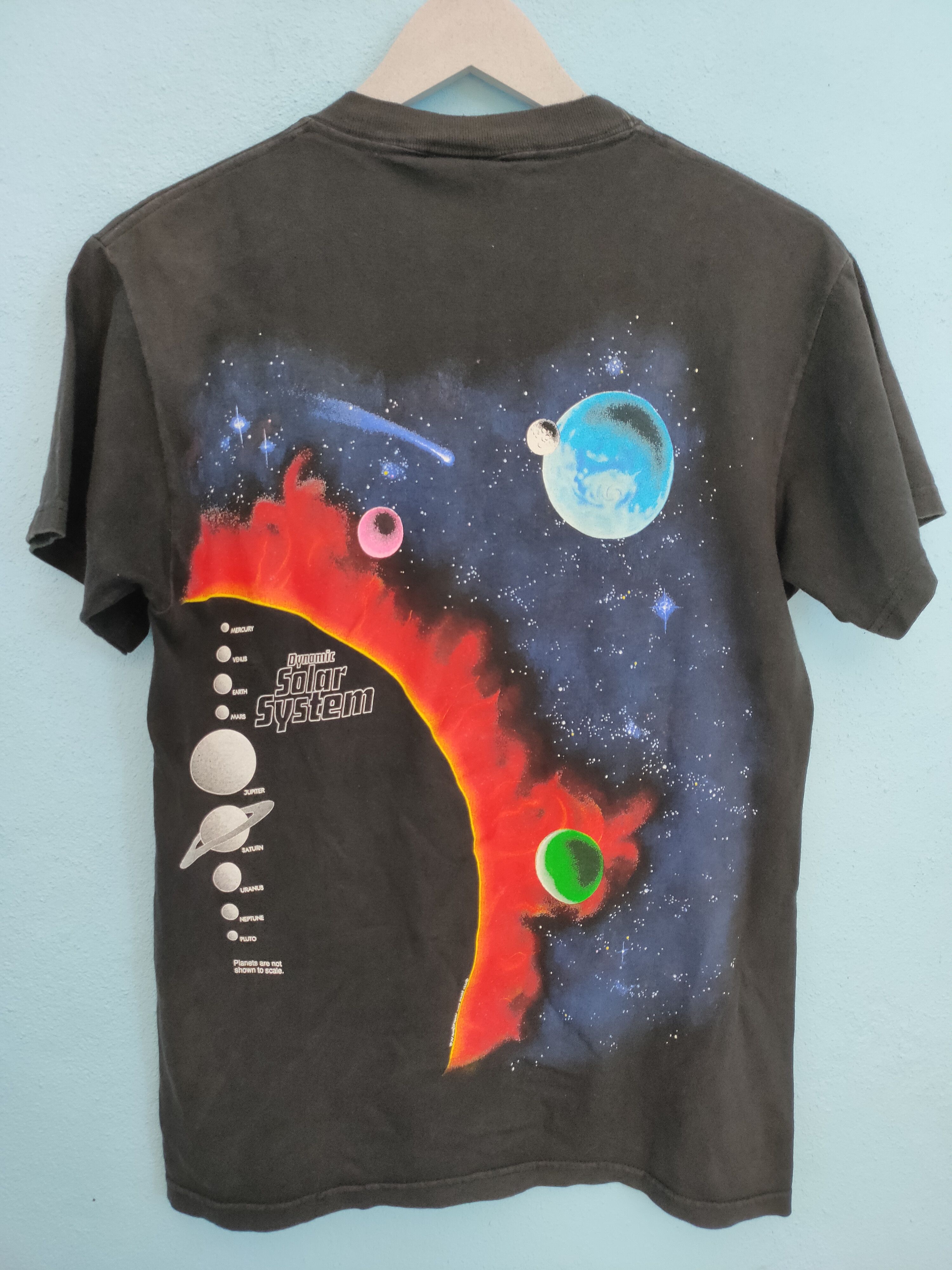 Hanes Vintage 1990 Peter Kull Harlequin NG solar system tee Size US S / EU 44-46 / 1 - 2 Thumbnail