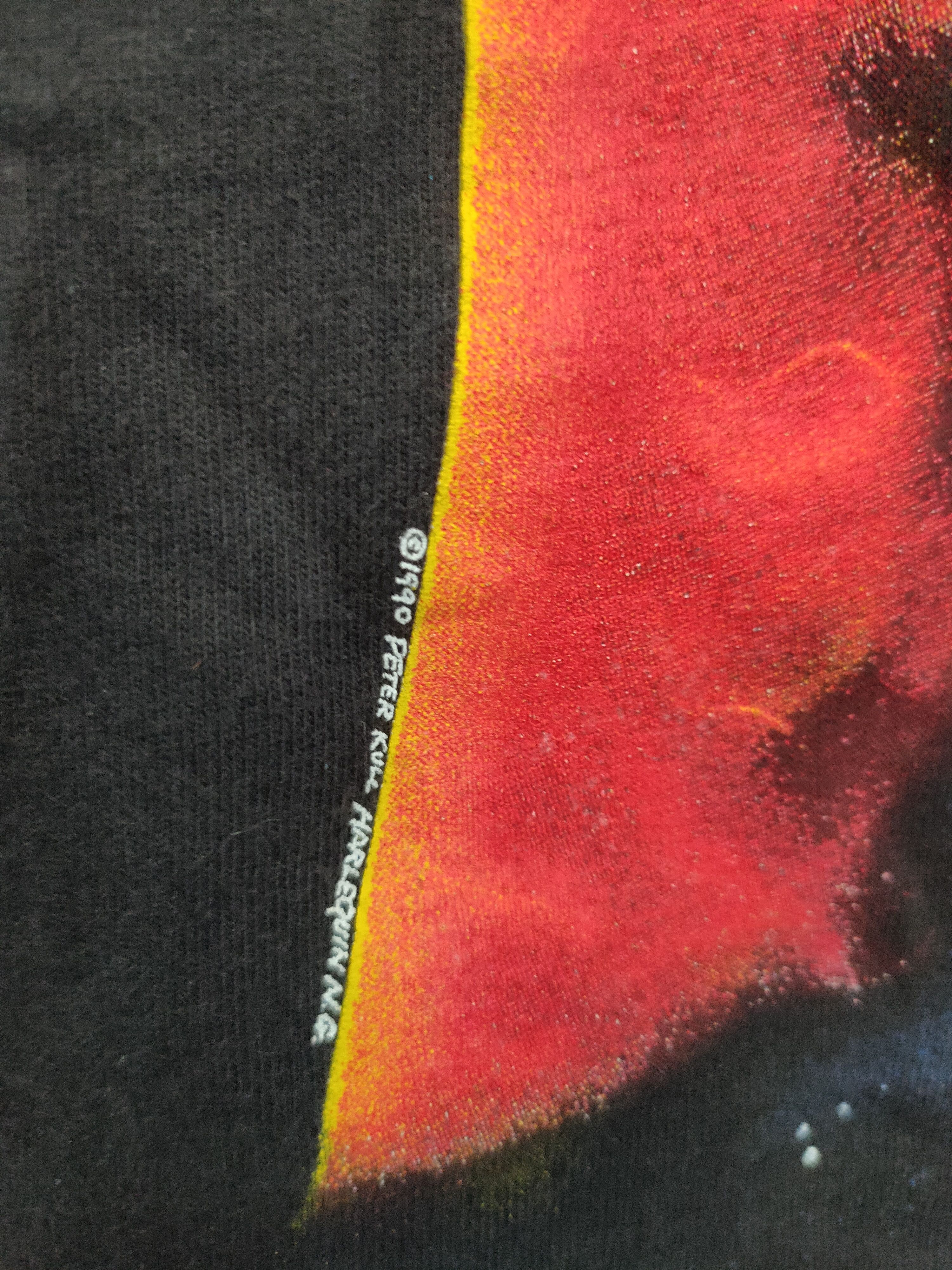 Hanes Vintage 1990 Peter Kull Harlequin NG solar system tee Size US S / EU 44-46 / 1 - 4 Thumbnail