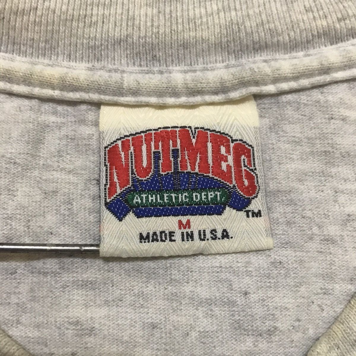 Nutmeg × Vintage Vintage Embroidered Athletics Nutmeg Mills T Shirt Size US M / EU 48-50 / 2 - 7 Thumbnail