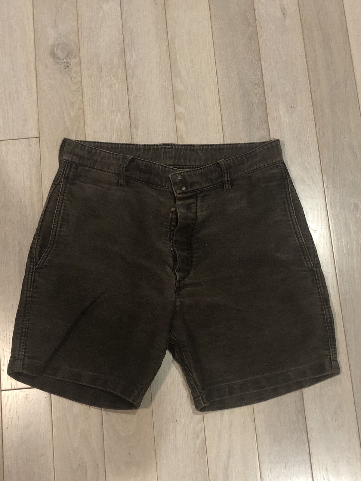 ICT mud dyed moleskin Pastoral shorts