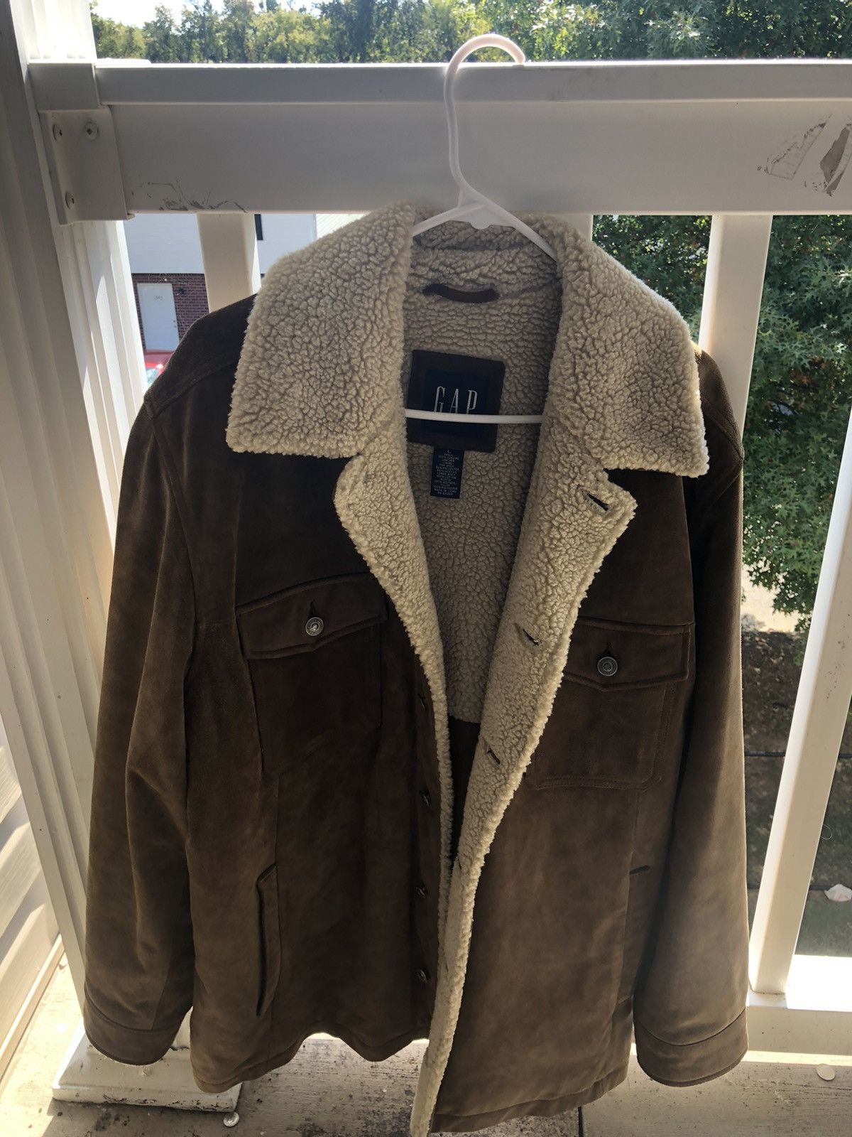 Vintage Suede Leather Sherpa “Childish Gambino” Jacket Grailed