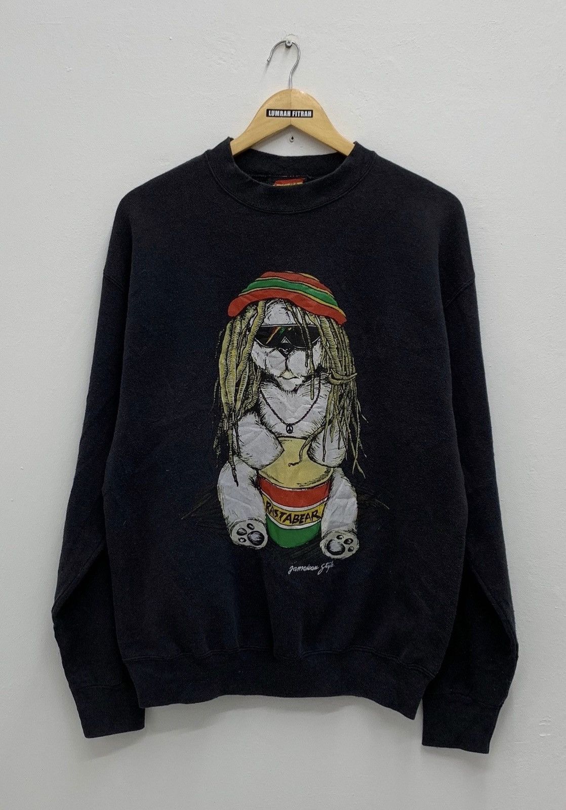 T-shirt Vintage Années 90 Mosquitohead Rasta - Taille XL - Hanes 100% Coton - Authentique