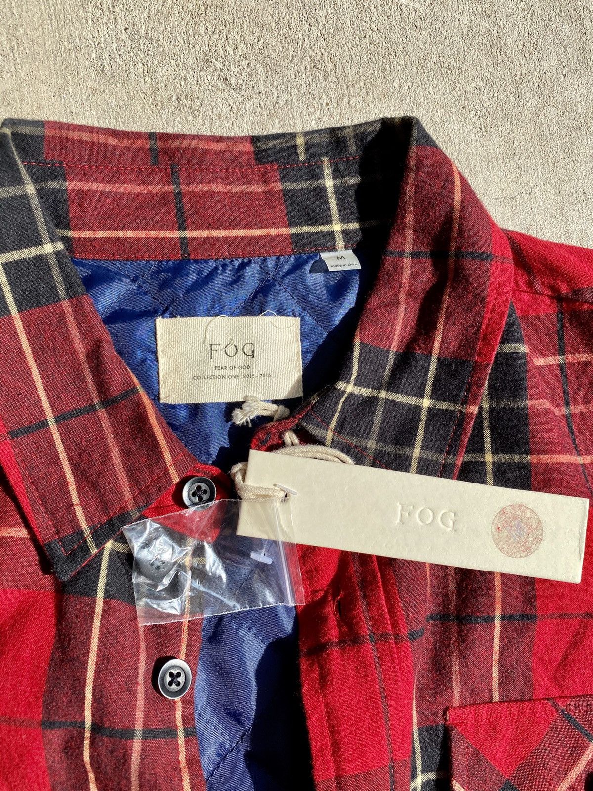 Fear of God Fear Of God FOG Collection One Plaid Flannel Quilted Shacket Size US M / EU 48-50 / 2 - 4 Thumbnail