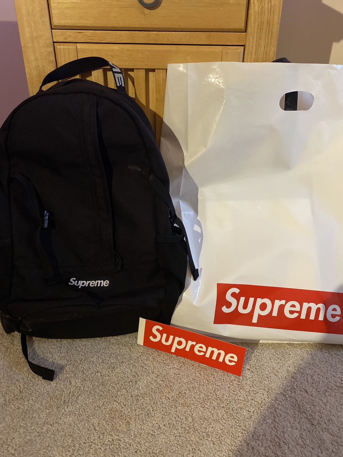 Supreme box logo backpack sale