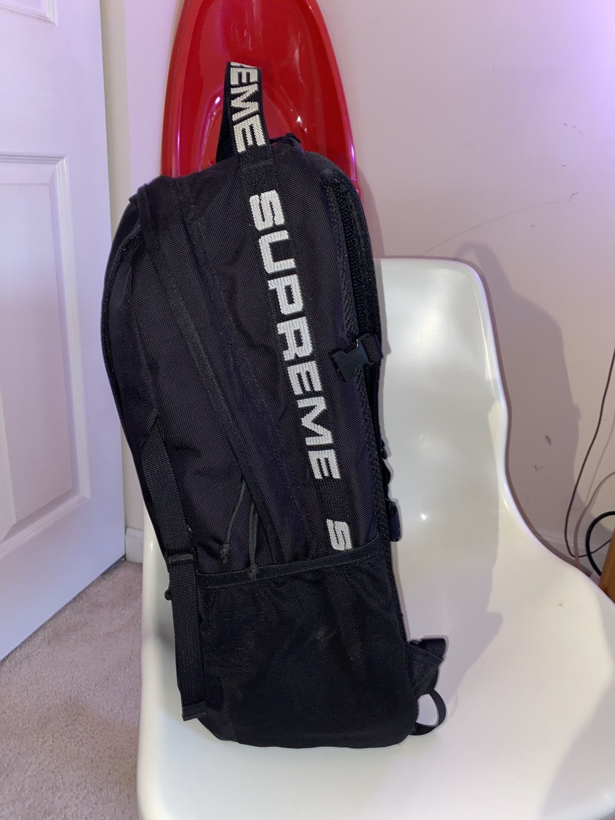 Supreme SS18 Black Supreme Box Logo Backpack | Grailed