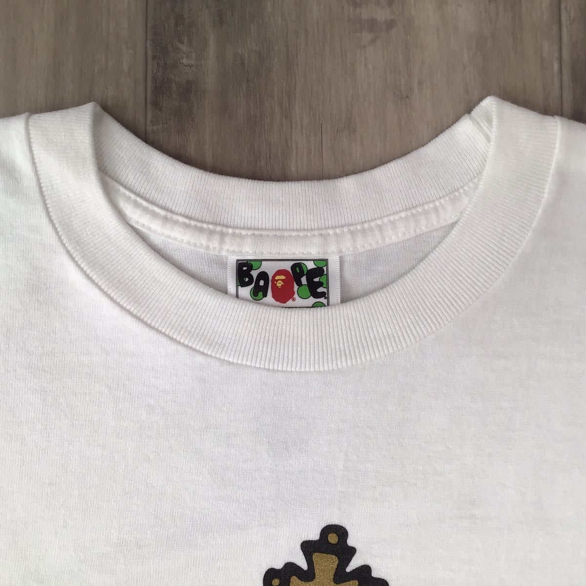Bape BAPE Gold glitter print CROWN big head T-shirt Size US M / EU 48-50 / 2 - 6 Thumbnail