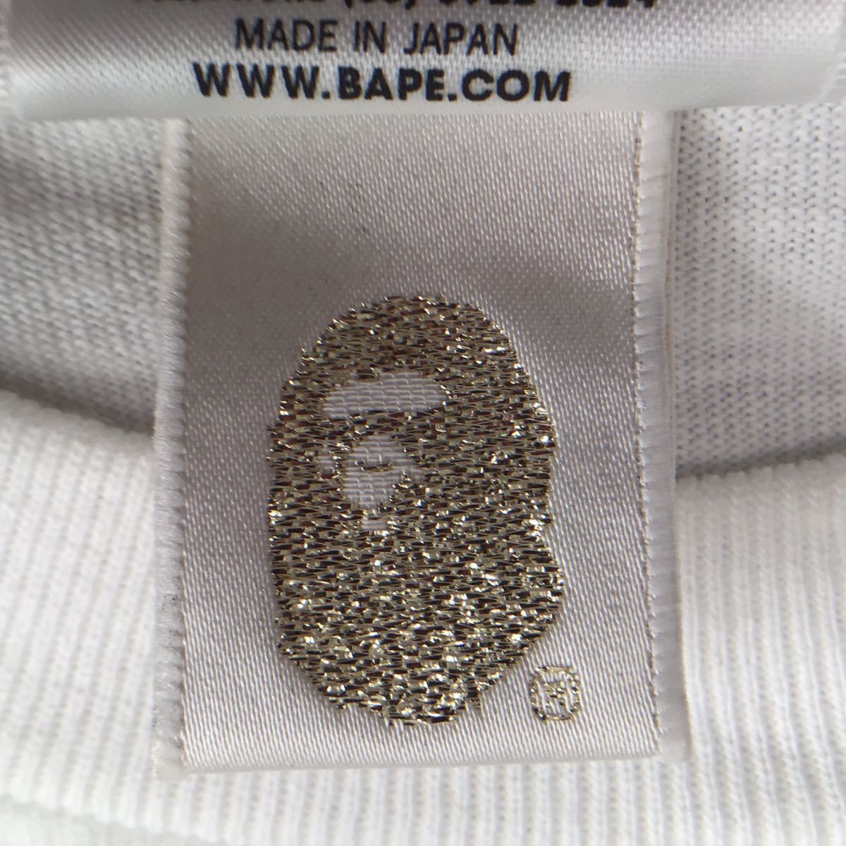 Bape BAPE Gold glitter print CROWN big head T-shirt Size US M / EU 48-50 / 2 - 10 Thumbnail