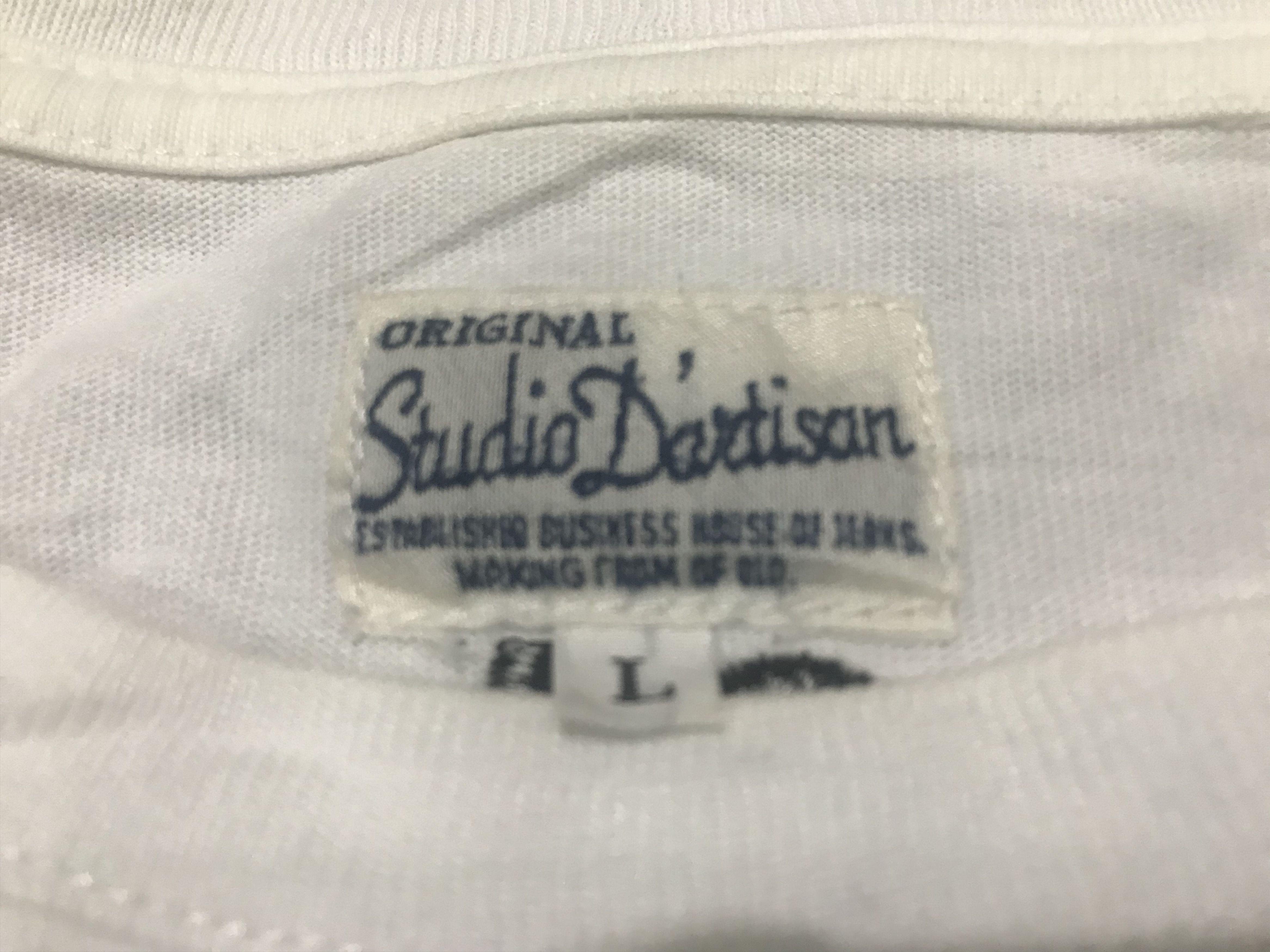 Studio D'Artisan Studio D'Artisan White Tshirt Size US L / EU 52-54 / 3 - 5 Thumbnail