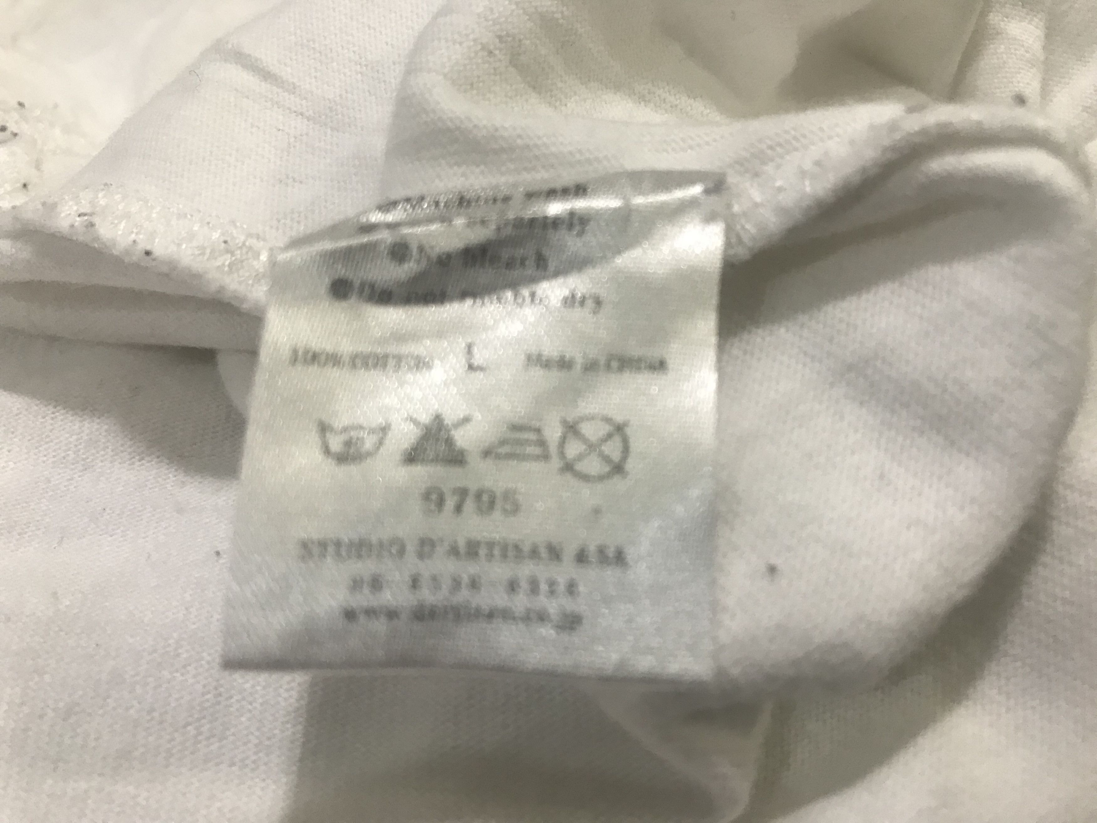 Studio D'Artisan Studio D'Artisan White Tshirt Size US L / EU 52-54 / 3 - 7 Thumbnail