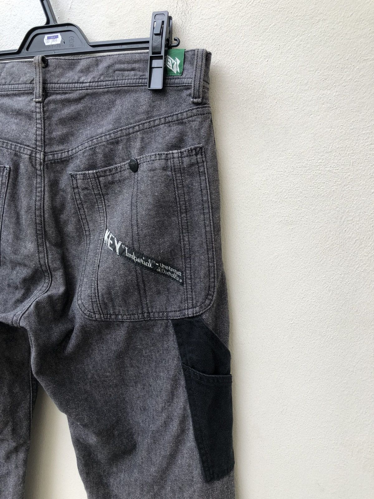 Vintage KEY Japan Two Tones Denim Work Pant Size US 32 / EU 48 - 11 Thumbnail