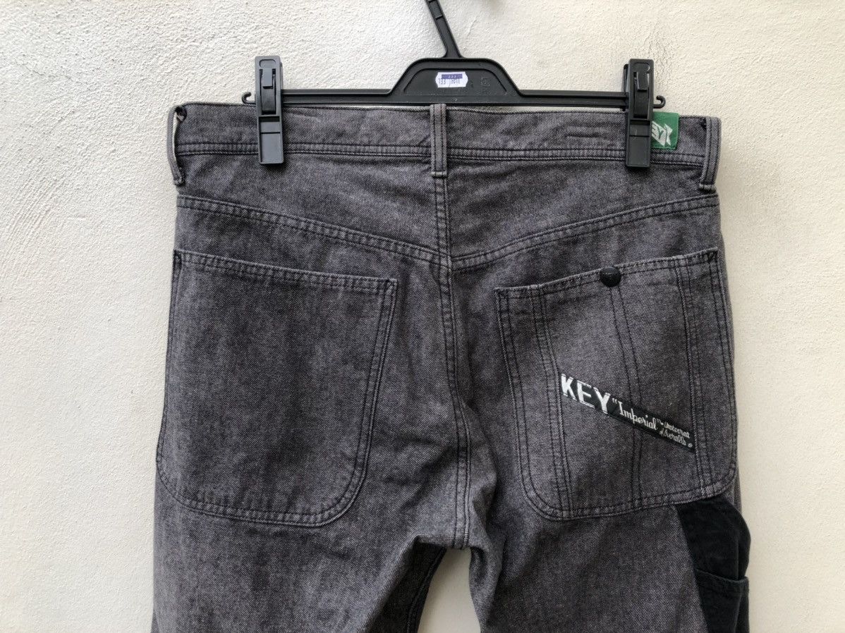 Vintage KEY Japan Two Tones Denim Work Pant Size US 32 / EU 48 - 9 Thumbnail