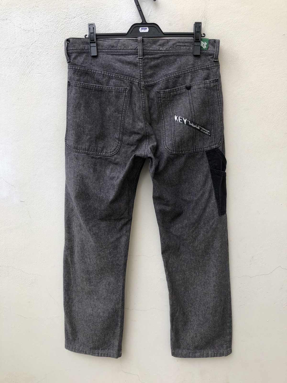 Vintage KEY Japan Two Tones Denim Work Pant Size US 32 / EU 48 - 8 Thumbnail