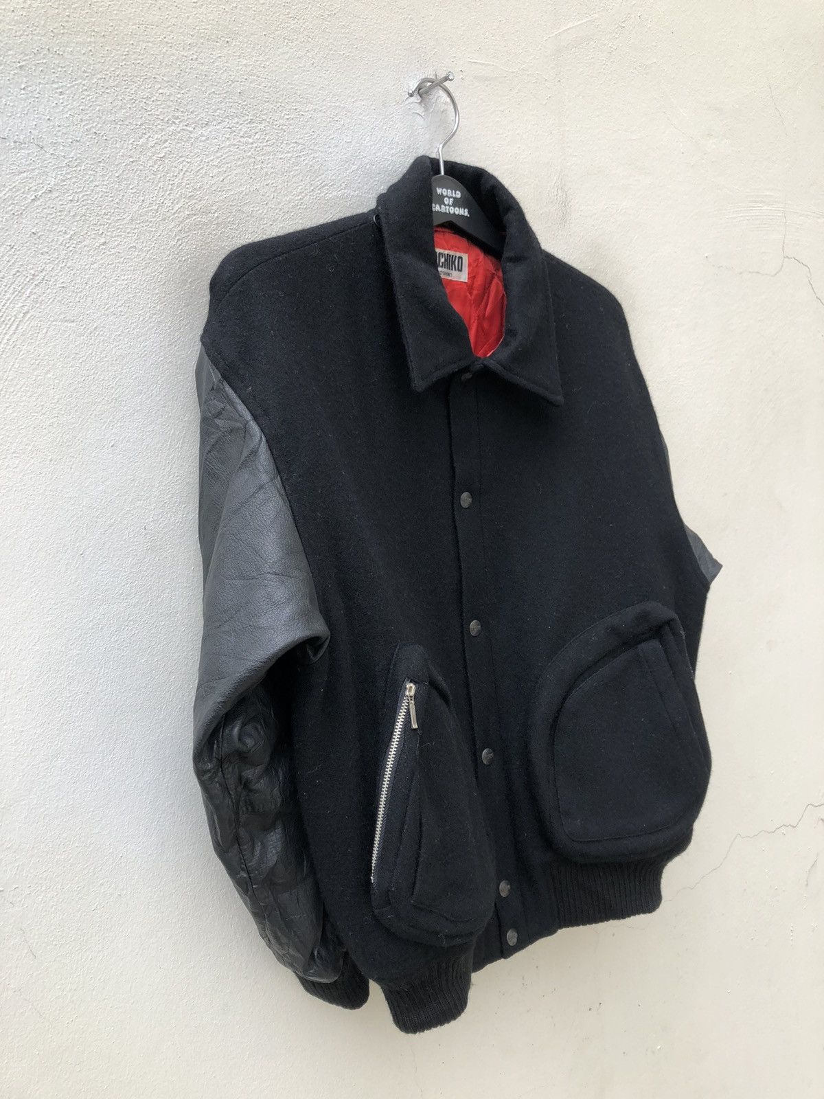 Michiko Koshino London 80s Michiko Koshino London Cargo Pocket Varsity Jacket Size US M / EU 48-50 / 2 - 9 Thumbnail