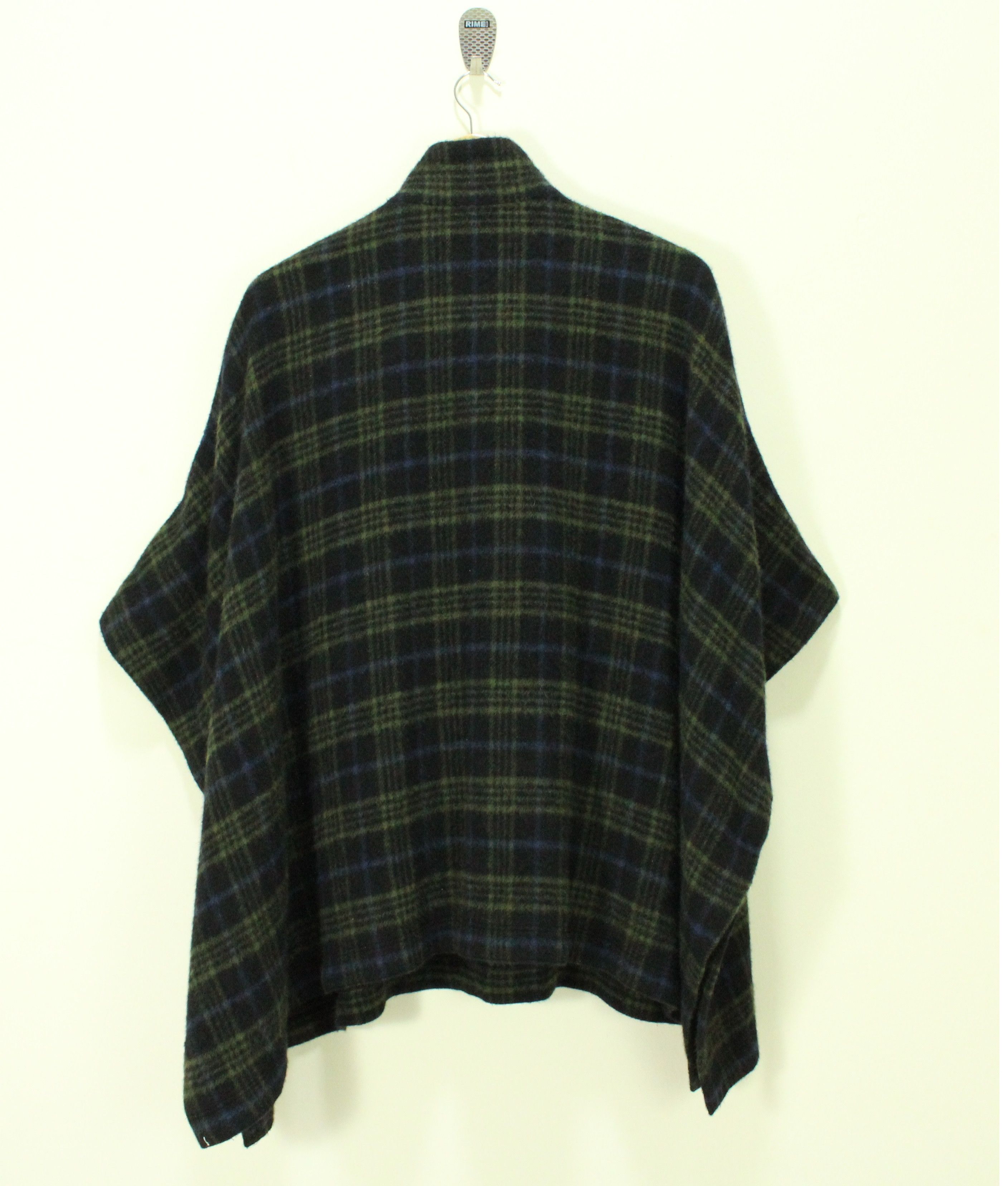 Japanese Brand × Native Made in JAPAN PONCHO Checkered Wool Blend FRESCO Size US M / EU 48-50 / 2 - 4 Thumbnail