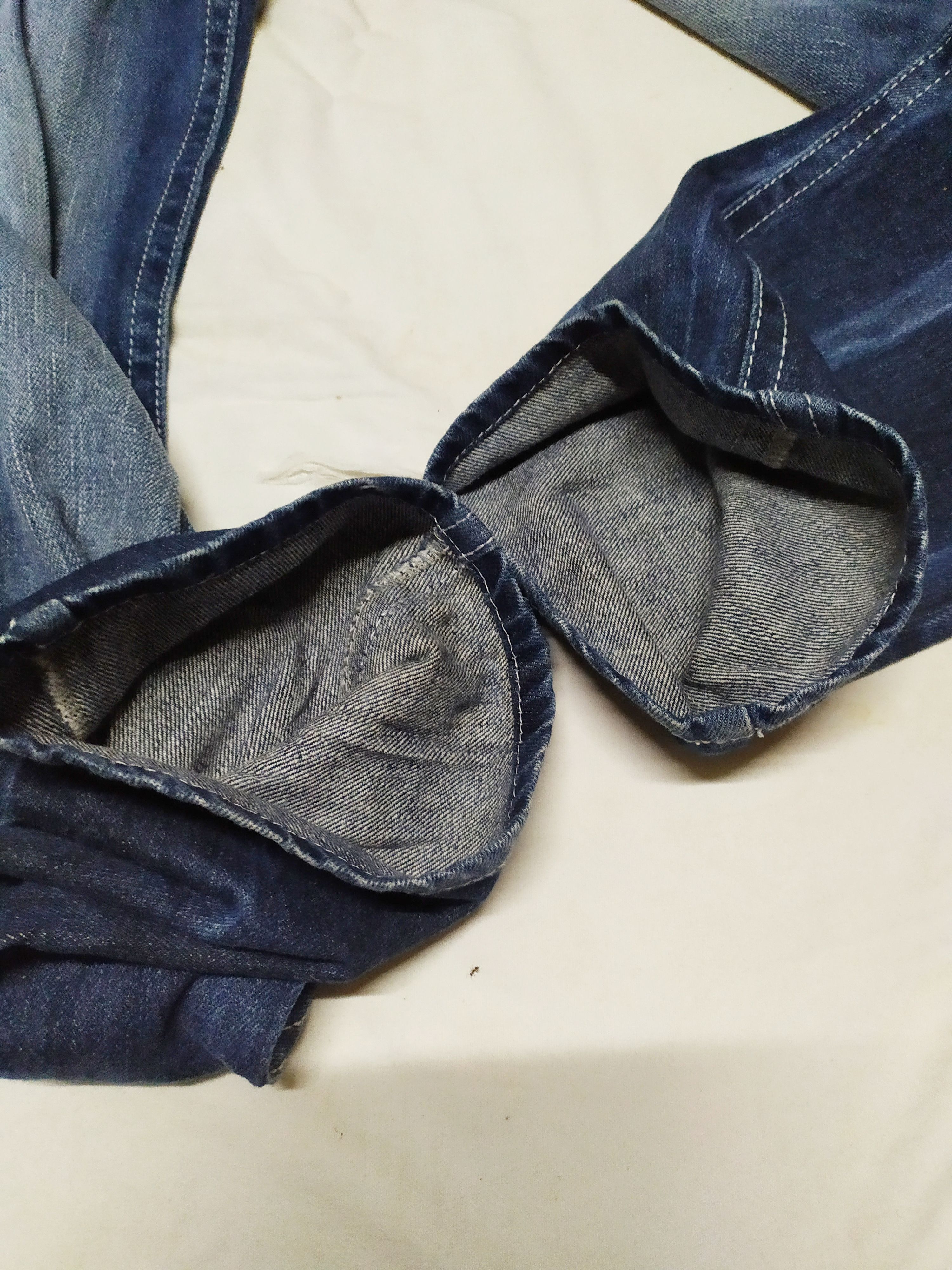 Japanese Brand blue moon blue denim jeans embroidered Size US 34 / EU 50 - 11 Thumbnail