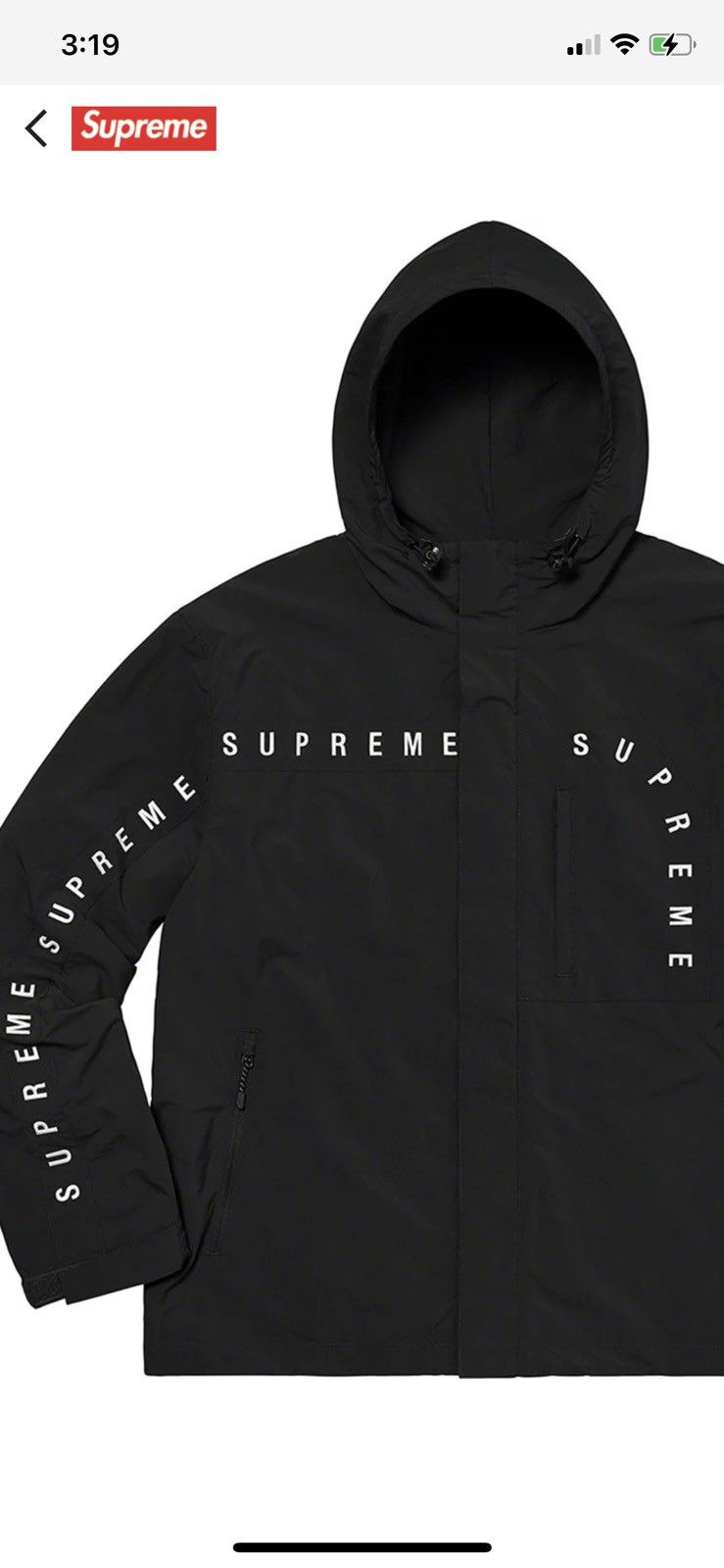 Supreme Supreme Curve Logos Ripstop Jacket SS2020 | Grailed