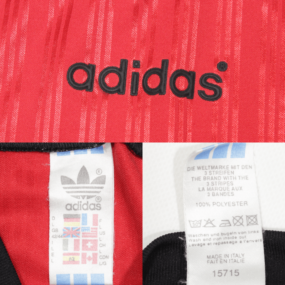 Adidas 90S Logo Polyester Sport T-Shirt Made in Italy Size US L / EU 52-54 / 3 - 8 Thumbnail