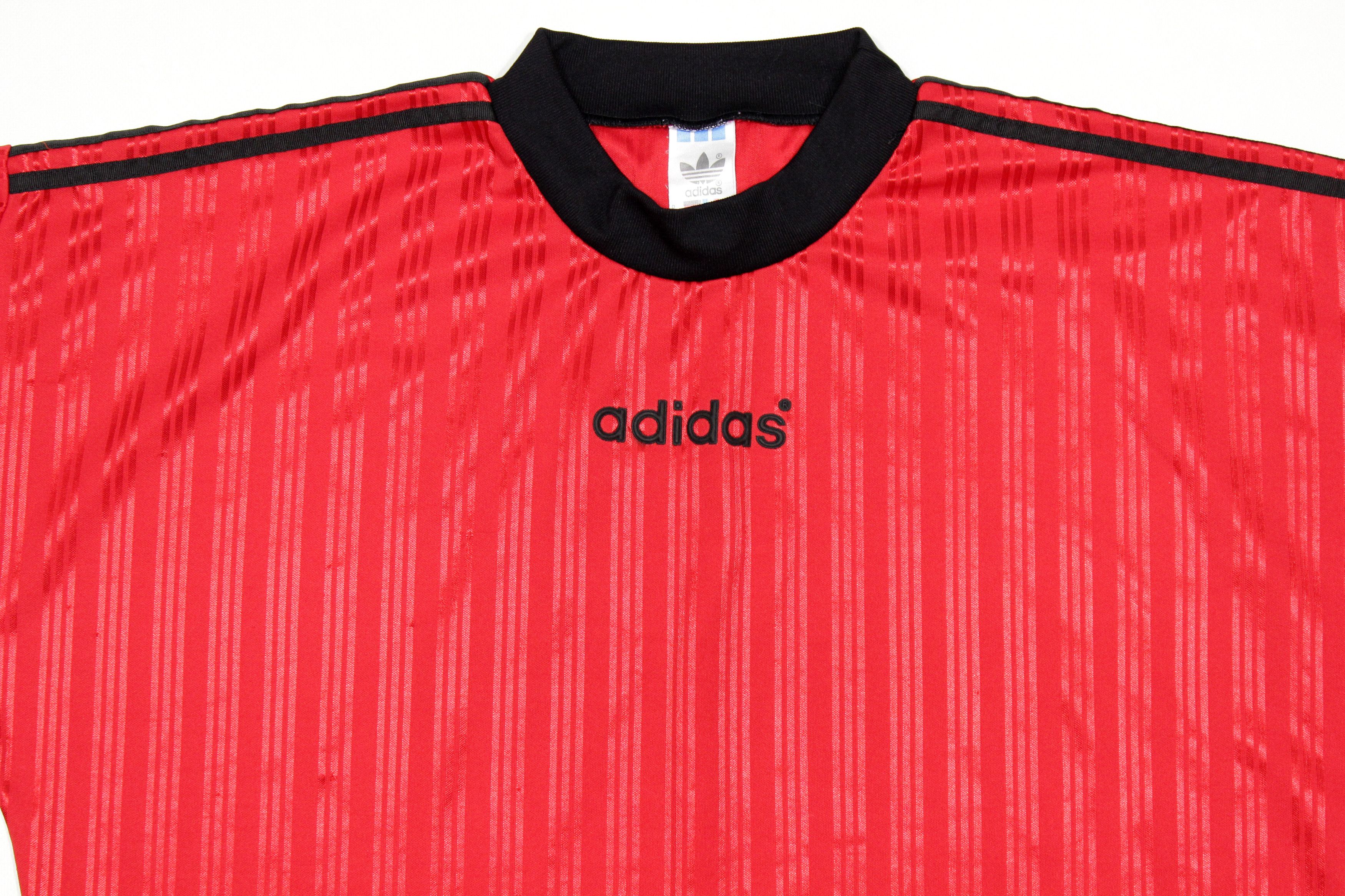 Adidas 90S Logo Polyester Sport T-Shirt Made in Italy Size US L / EU 52-54 / 3 - 3 Thumbnail