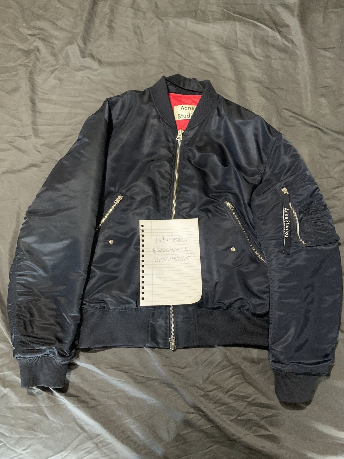 Acne Studios Acne Studios Makio Bomber in Navy, size 52 | Grailed