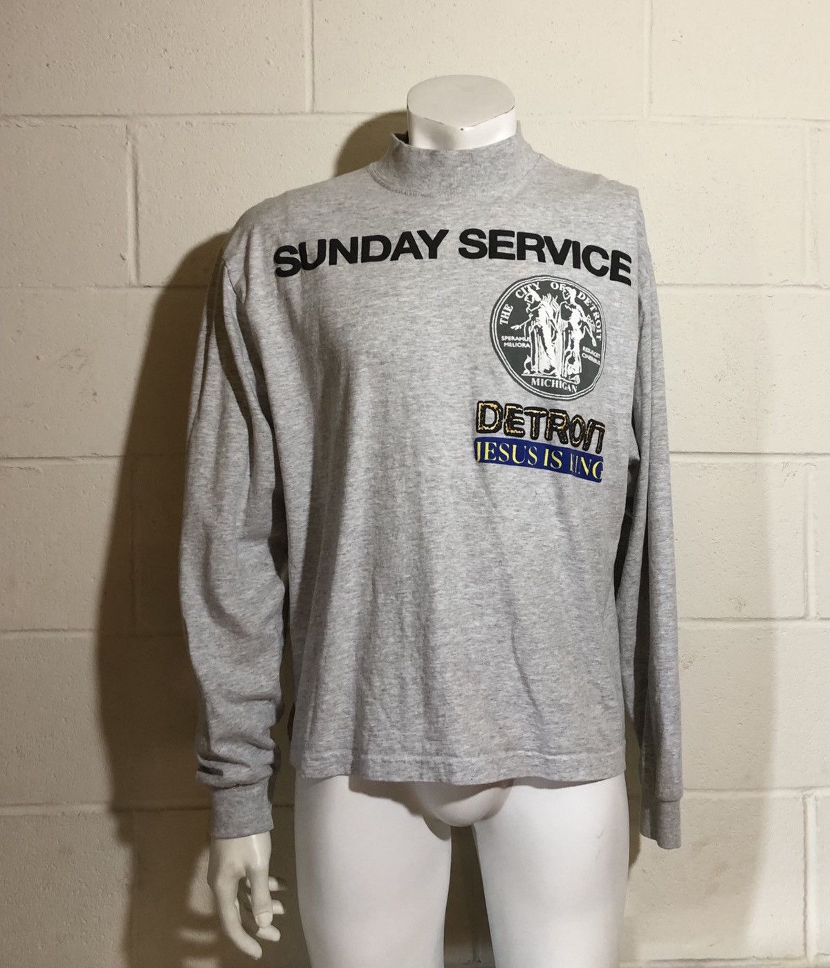 Yeezy Season Kanye West Sunday Service Detroit Longsleeve Tee 