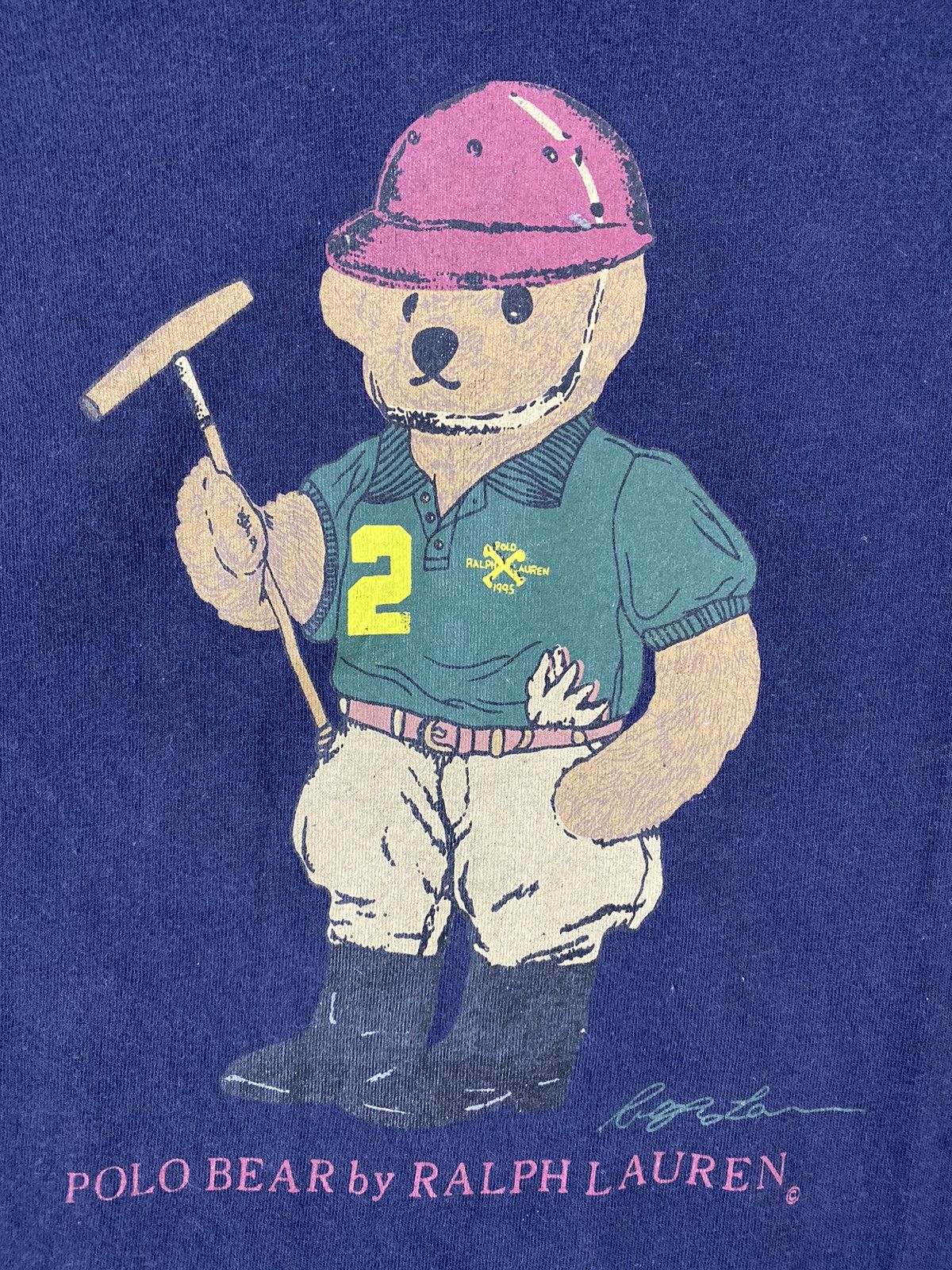 Polo Ralph Lauren vintage 90s ralph lauren polo bear rap hip hop t-shirts Size US M / EU 48-50 / 2 - 3 Thumbnail