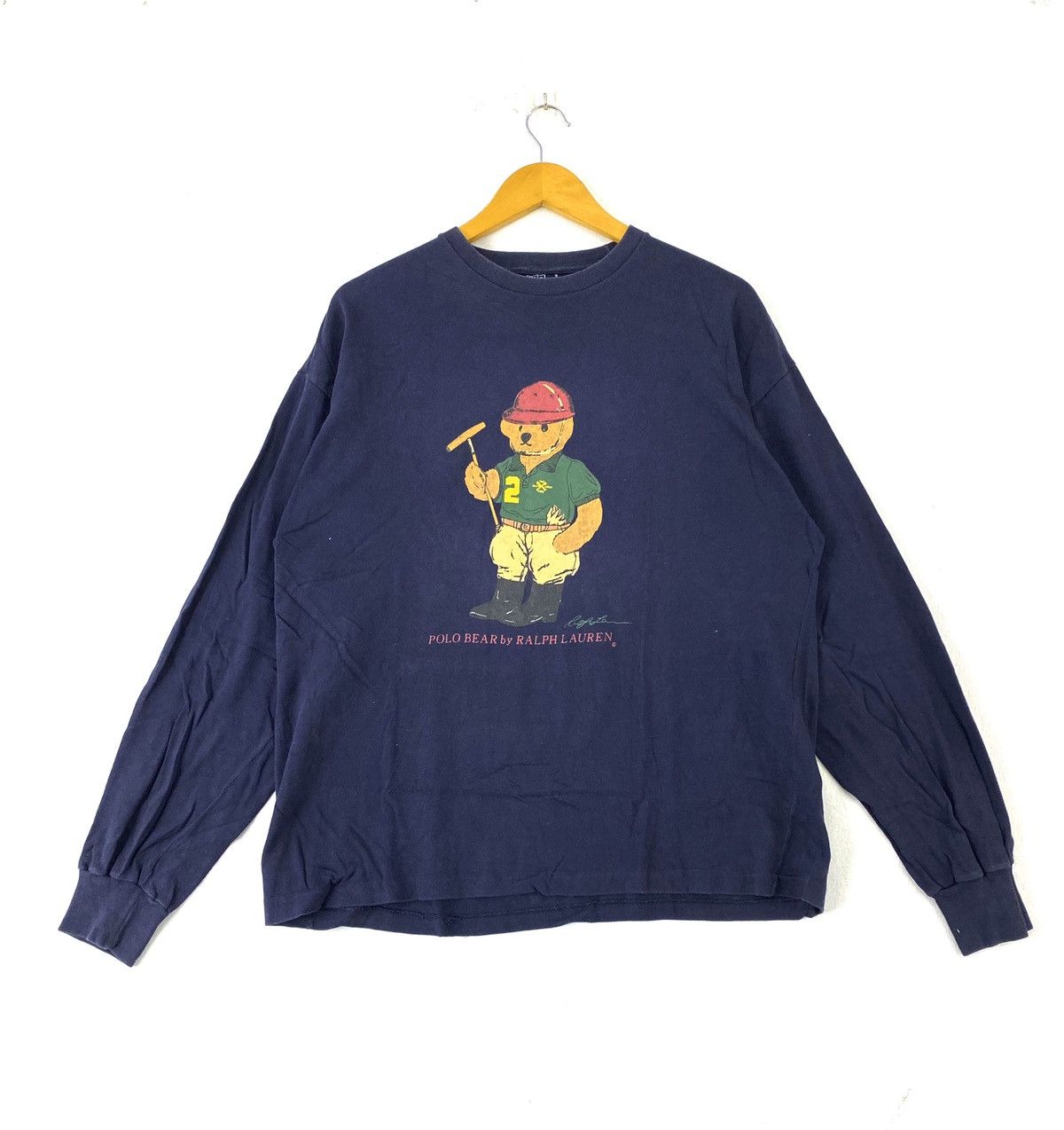 vintage 90s ralph lauren polo bear rap hip hop t-shirts